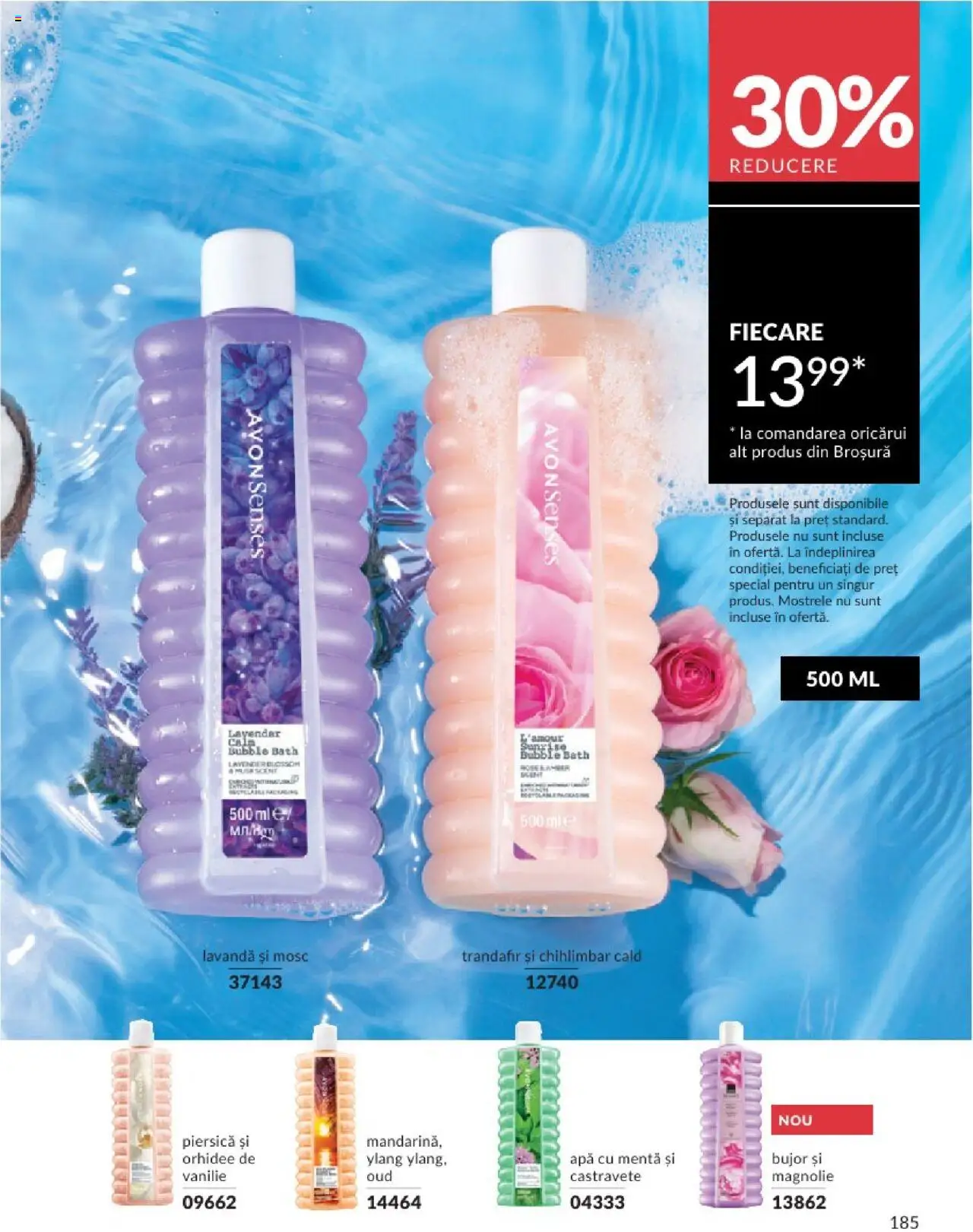 Catalog Avon 1 - 30 Aprilie 2025 | Pagina 185 | Produse: Piersică, Trandafir, Orhidee, Apă