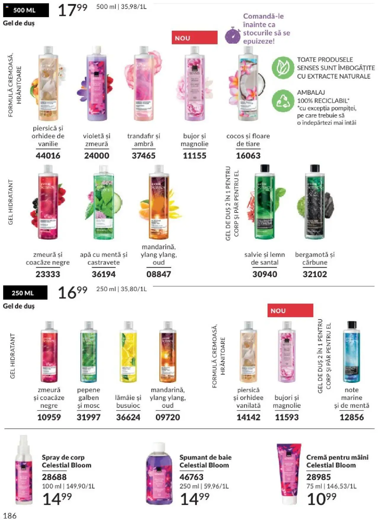 Catalog Avon 1 - 30 Aprilie 2025 | Pagina 186 | Produse: Zmeură, Trandafir, Cremă, Lămâie