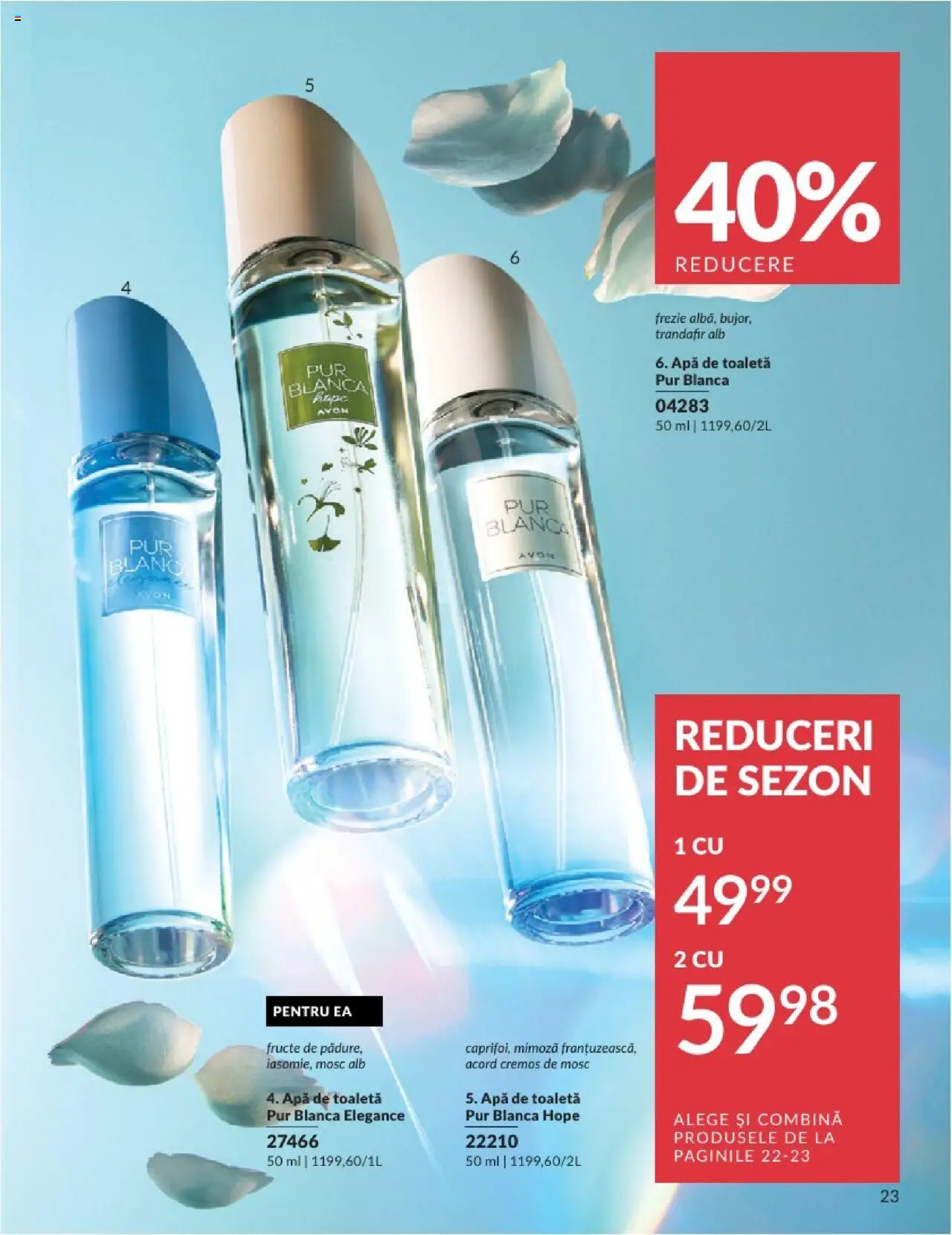 Catalog Avon 1 - 30 Aprilie 2025 | Pagina 23 | Produse: Toaletă, Apă de toaletă, Apă, Fructe