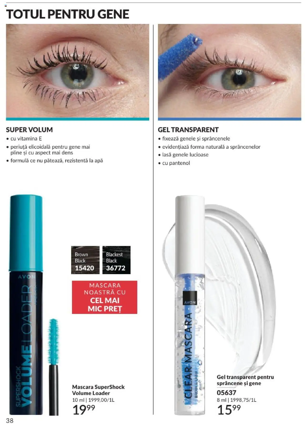 Catalog Avon 1 - 30 Aprilie 2025 | Pagina 38 | Produse: Mascara, Apă