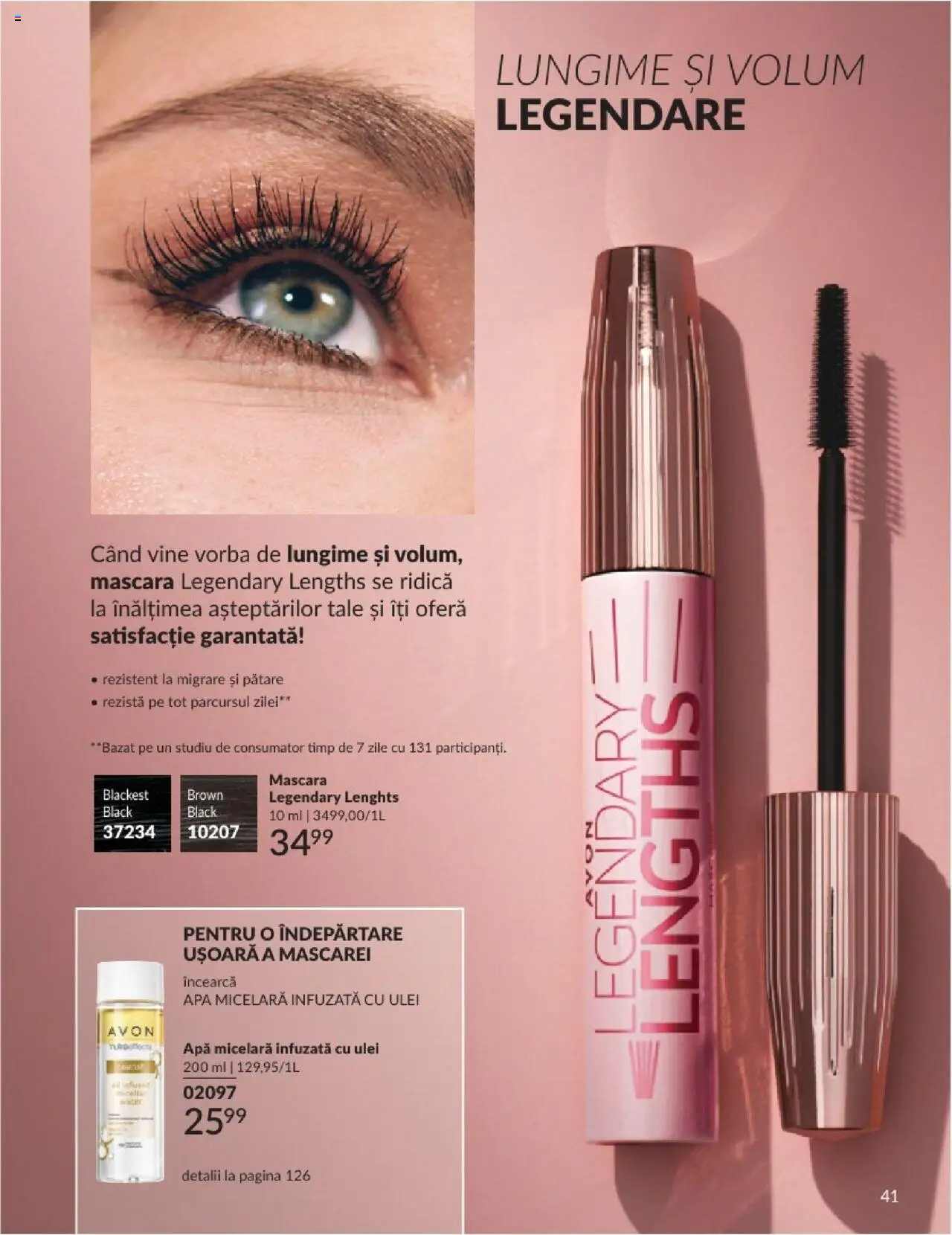 Catalog Avon 1 - 30 Aprilie 2025 | Pagina 41 | Produse: Mascara, Ulei, Apă micelară, Apă