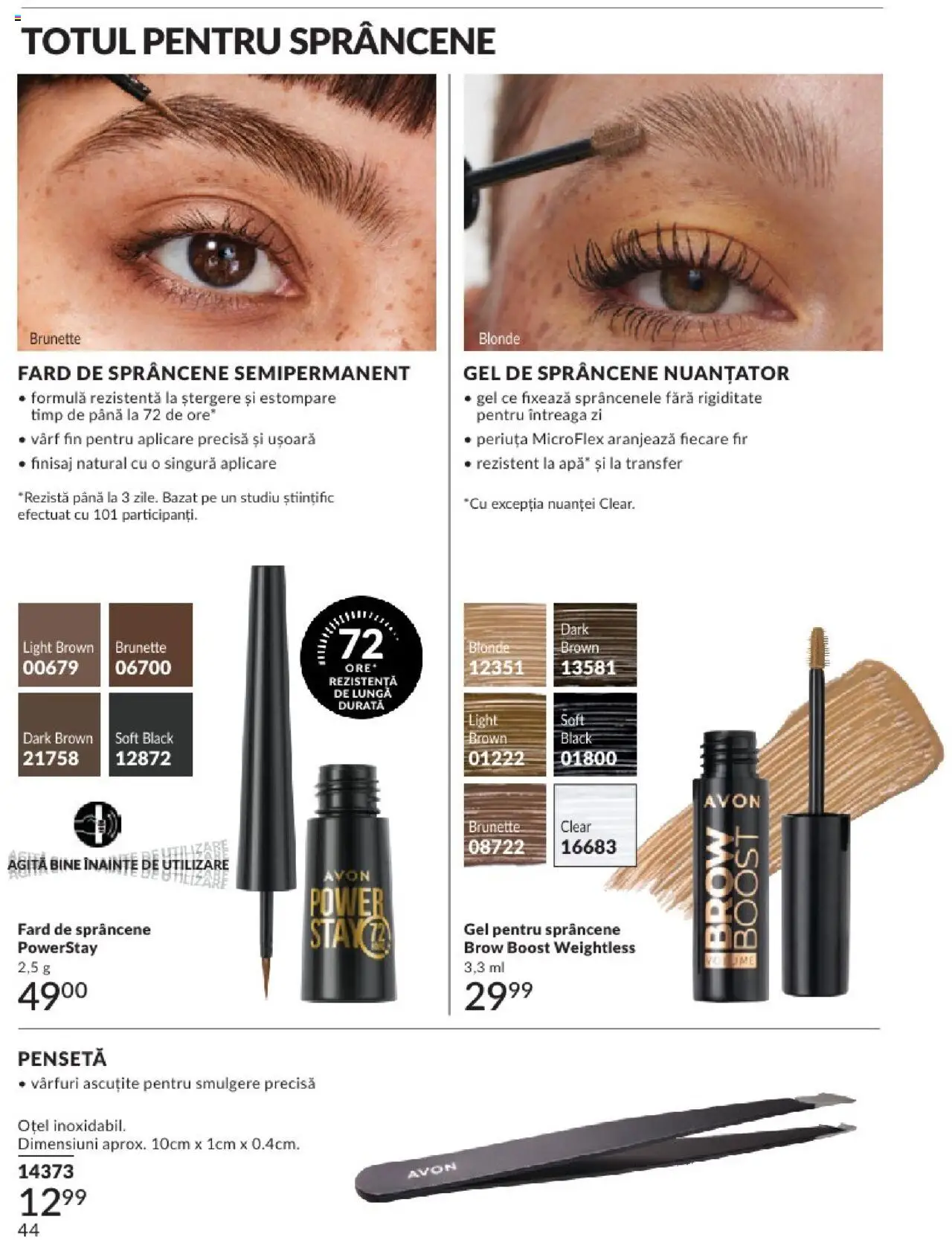 Catalog Avon 1 - 30 Aprilie 2025 | Pagina 44 | Produse: Pensetă, Apă
