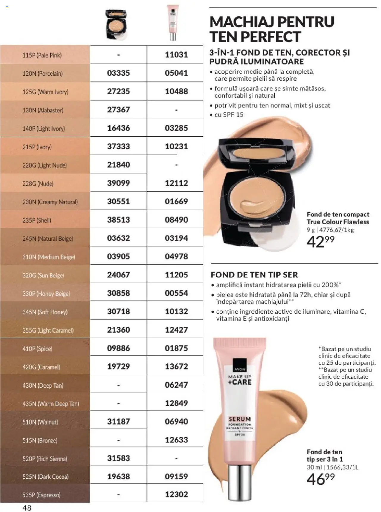 Catalog Avon 1 - 30 Aprilie 2025 | Pagina 48 | Produse: Fond de ten, Serum, Machiaj, Pudră