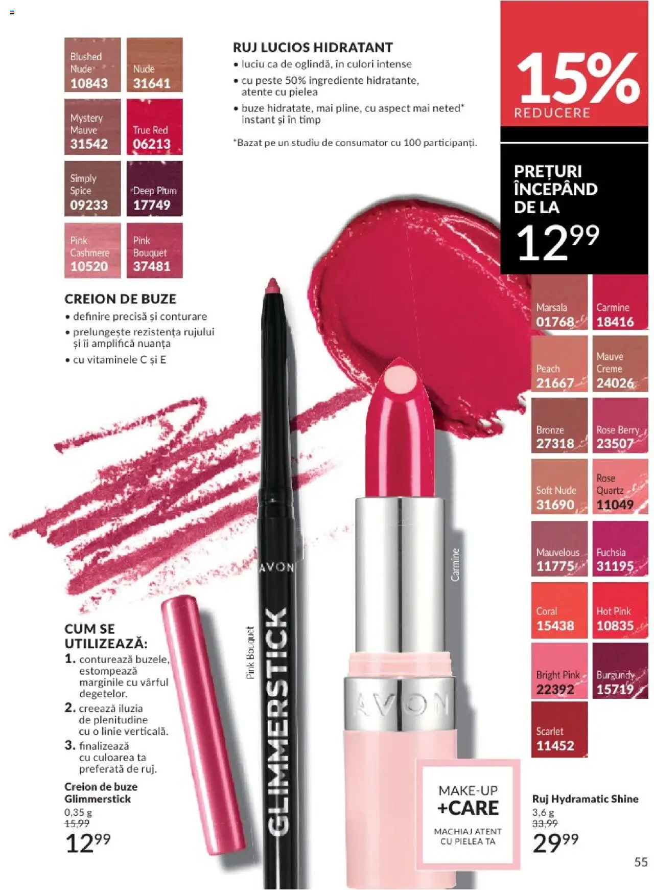 Catalog Avon 1 - 30 Aprilie 2025 | Pagina 55 | Produse: Machiaj, Ruj, Pește