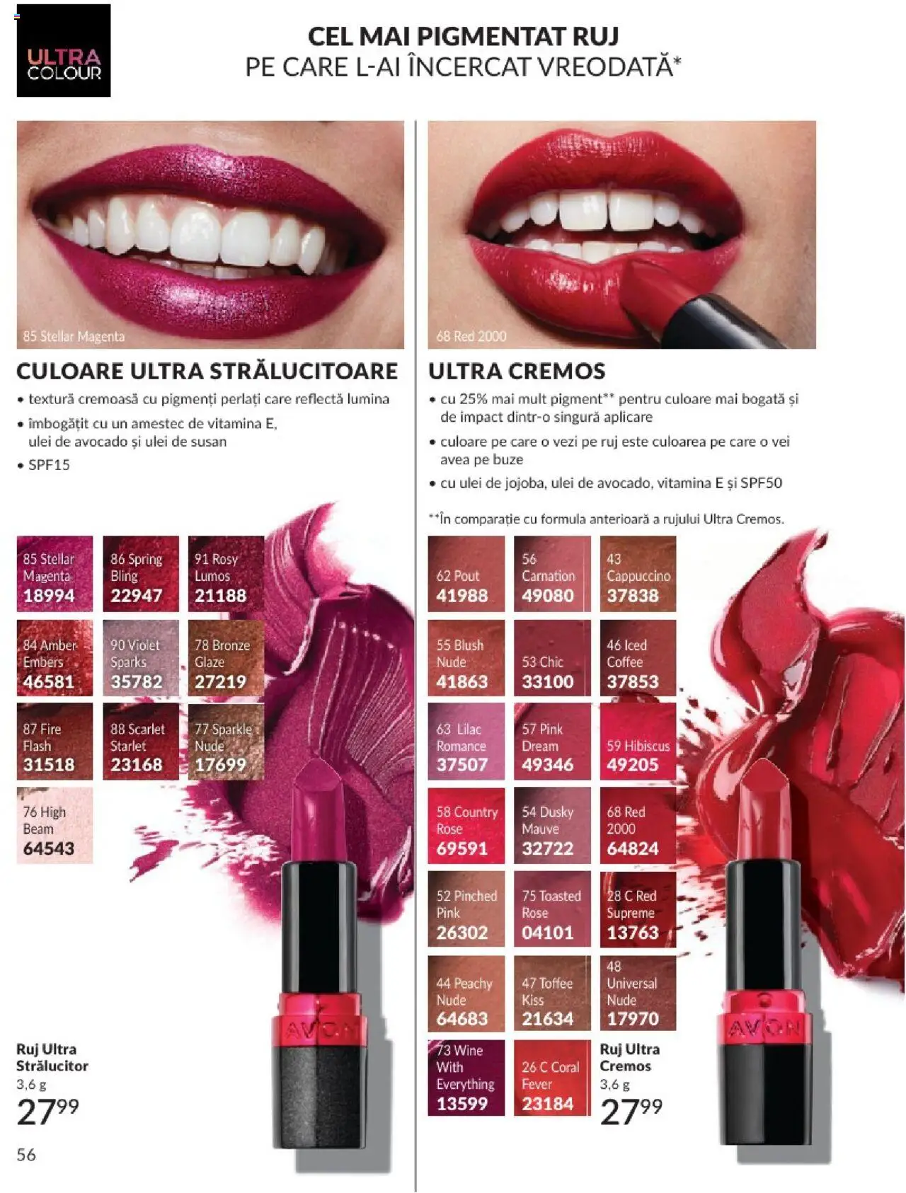 Catalog Avon 1 - 30 Aprilie 2025 | Pagina 56 | Produse: Tavuk suyu, Ruj, Peluş Köpek Yatağı, Avocado