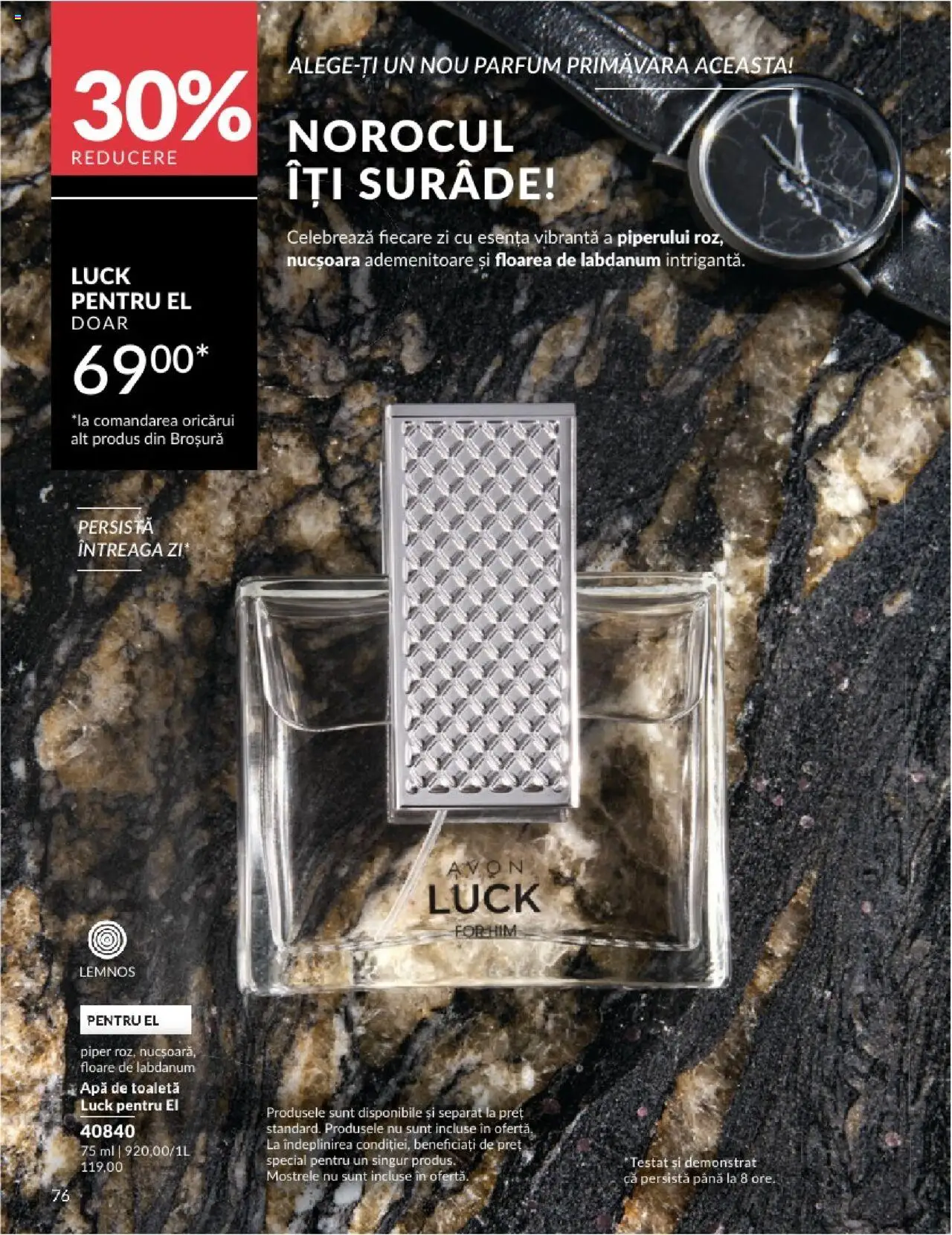 Catalog Avon 1 - 30 Aprilie 2025 | Pagina 76 | Produse: Toaletă, Parfum, Apă, Piper