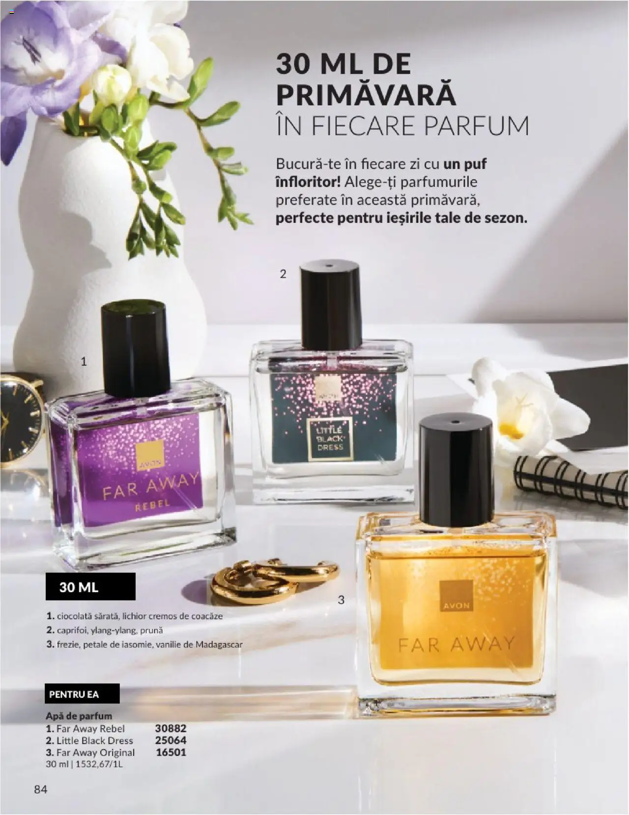 Catalog Avon 1 - 30 Aprilie 2025 | Pagina 84 | Produse: Apă de parfum, Parfum, Ciocolată, Apă