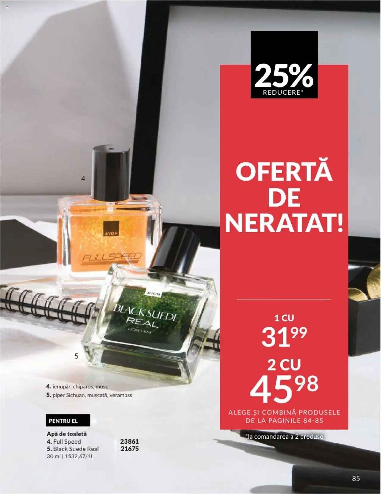 Catalog Avon 1 - 30 Aprilie 2025 | Pagina 85 | Produse: Toaletă, Apă de toaletă, Apă, Piper
