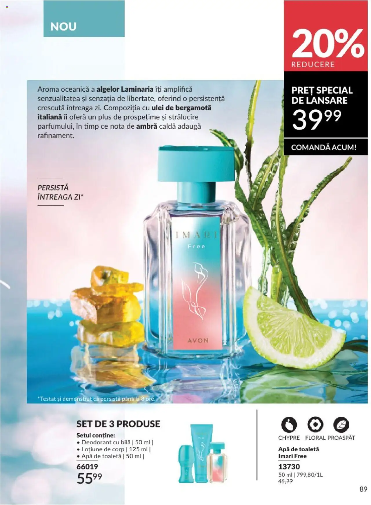 Catalog Avon 1 - 30 Aprilie 2025 | Pagina 89 | Produse: Toaletă, Apă de toaletă, Deodorant, Apă