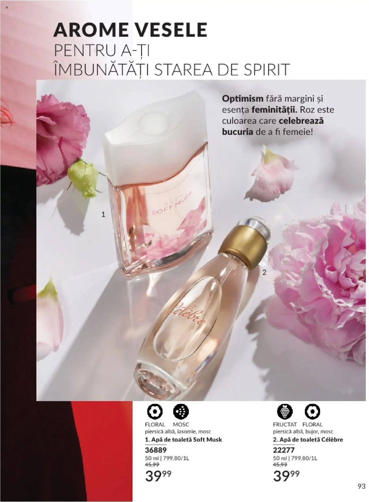 Catalog Avon 1 - 30 Aprilie 2025 | Pagina 93 | Produse: Piersică, Toaletă, Apă de toaletă, Apă