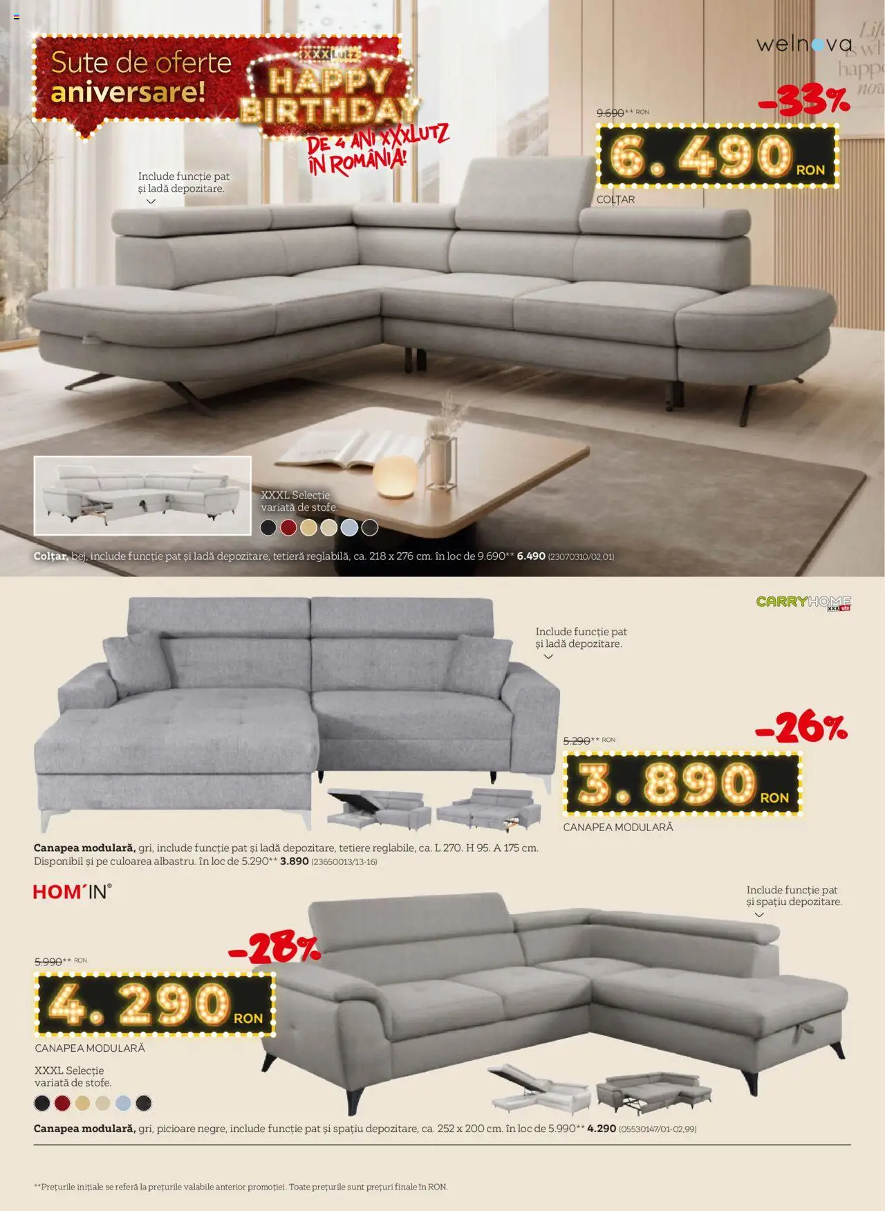 Catalog XXXLutz 31 Martie - 27 Aprilie 2025 | Pagina 4 | Produse: Pat, Canapea, Colțar