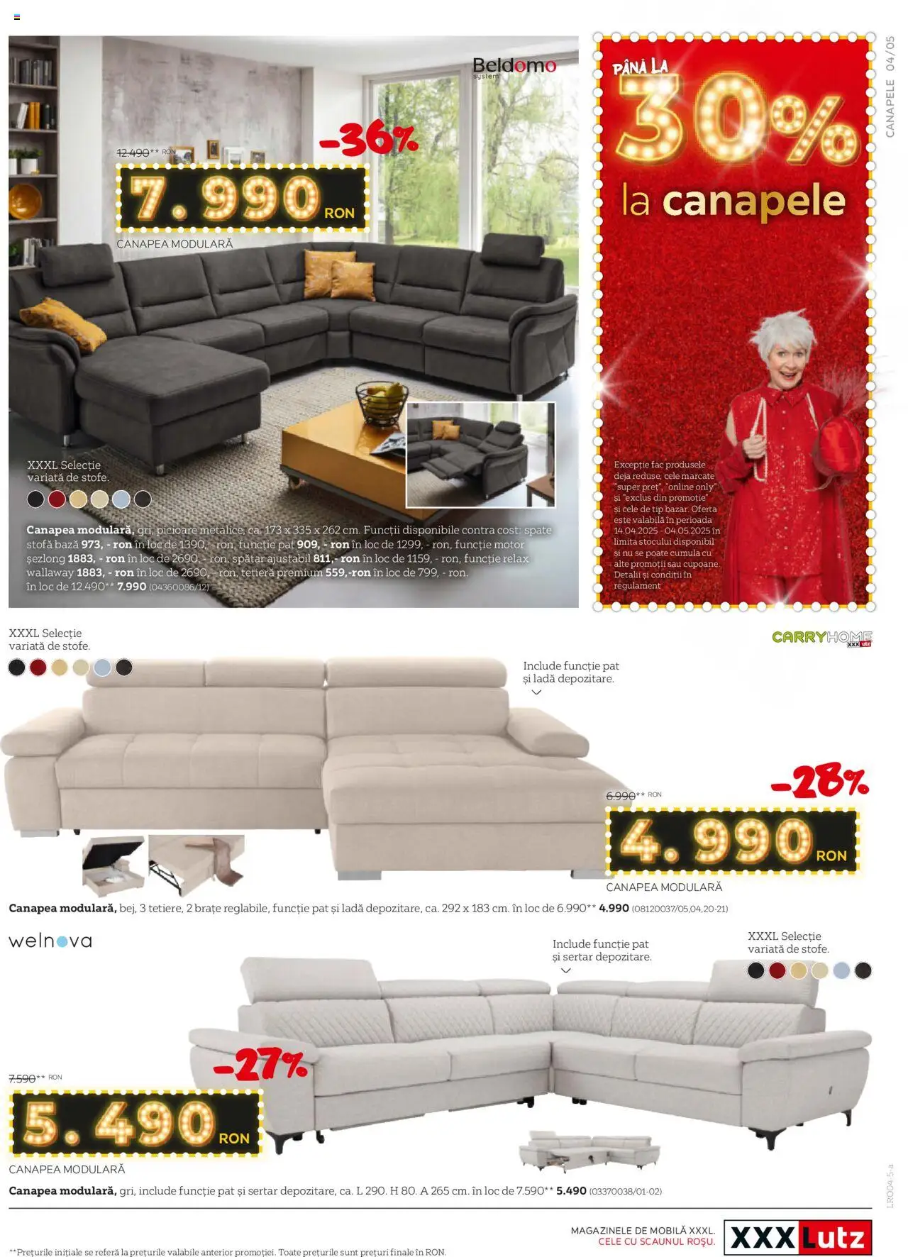 Catalog XXXLutz 31 Martie - 27 Aprilie 2025 | Pagina 5 | Produse: Pat, Șezlong, Canapea