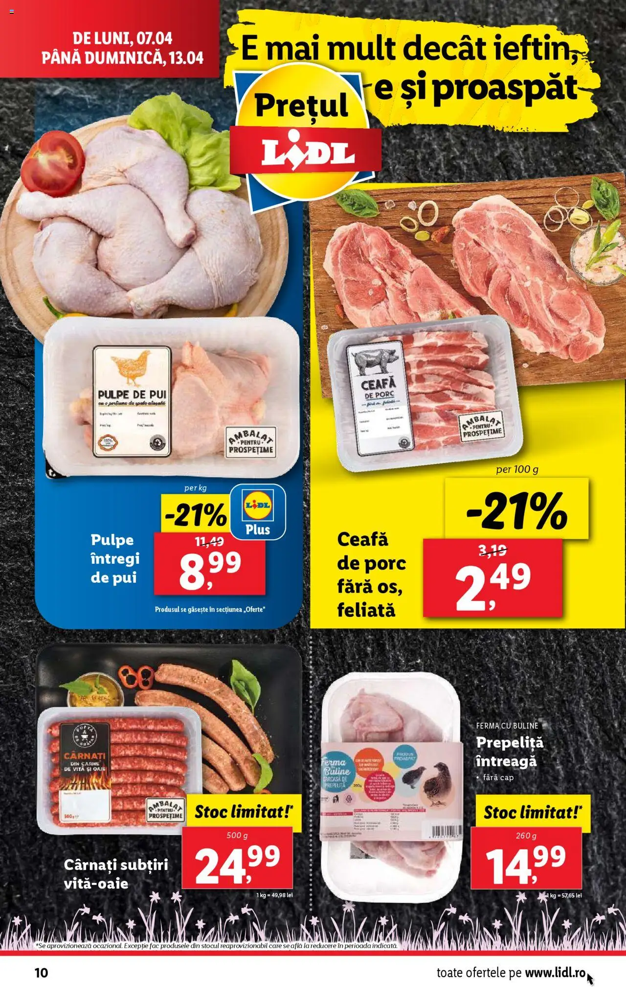 Catalog LIDL 7 - 13 Aprilie 2025 | Pagina 10 | Produse: Carcasă, Keçeli kalem, Hacıyatmaz Kedi Oyuncağı, Cârnați
