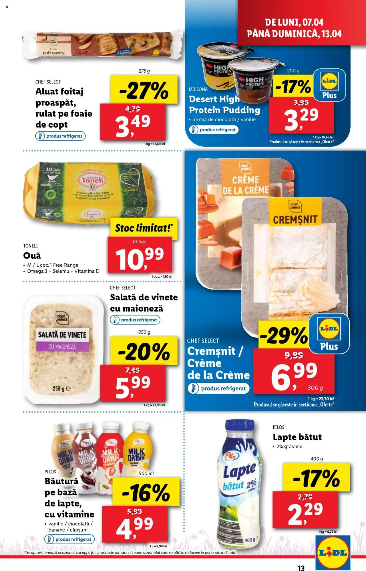 Catalog LIDL 7 - 13 Aprilie 2025 | Pagina 13 | Produse: Chaussures de ski, Banane, Căpșuni, Maioneză