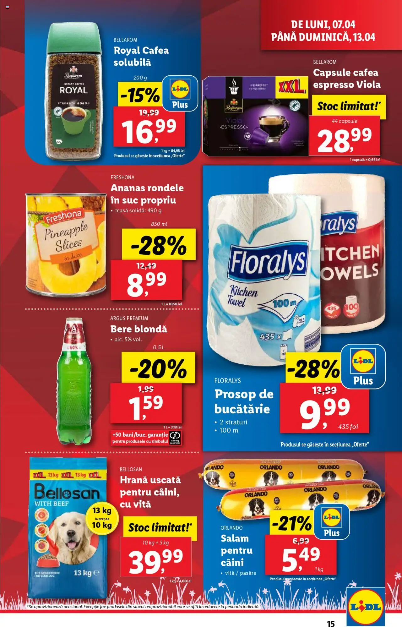 Catalog LIDL 7 - 13 Aprilie 2025 | Pagina 15 | Produse: Masă, Bucătărie, Cafea, Ananas