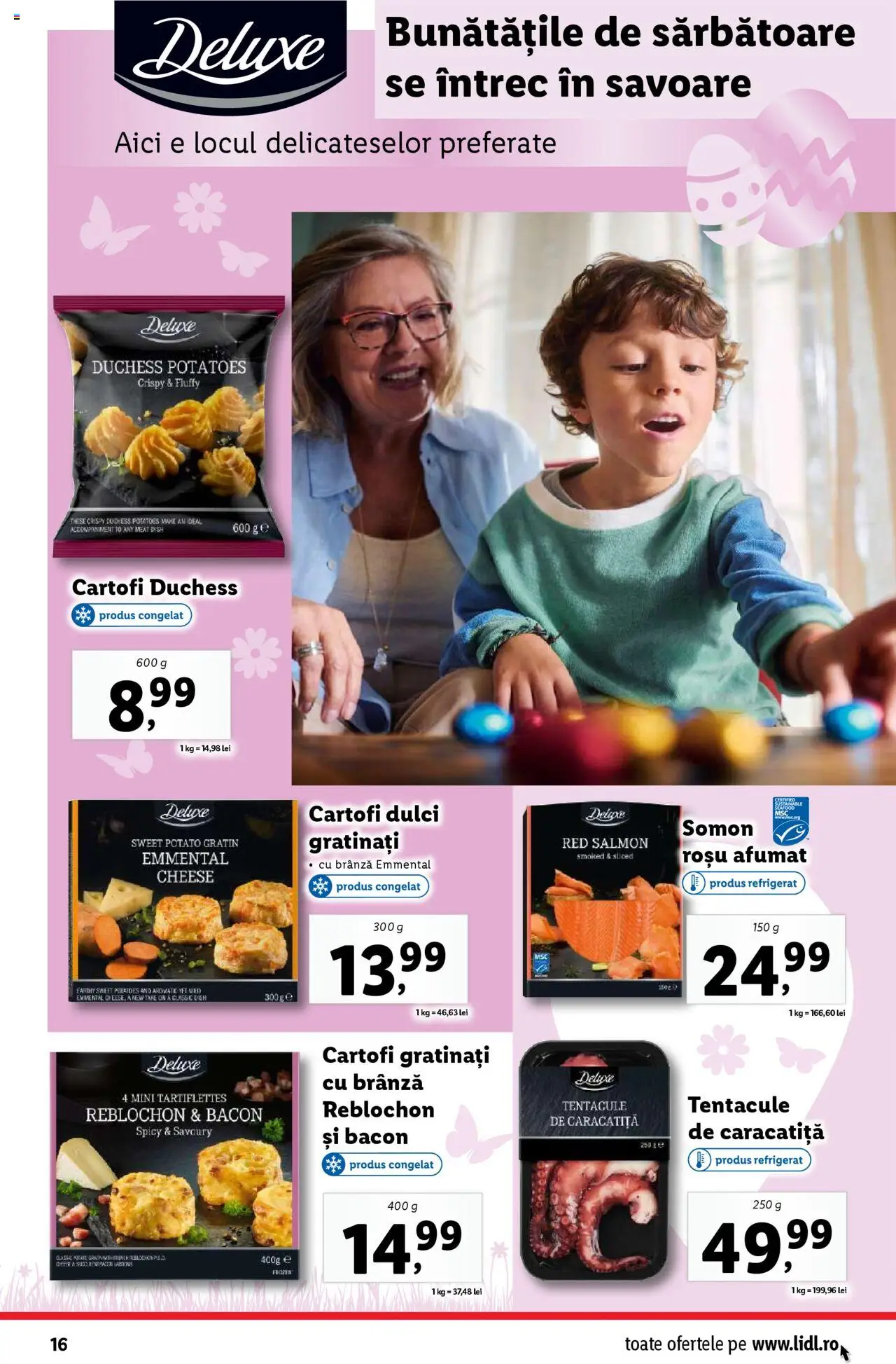 Catalog LIDL 7 - 13 Aprilie 2025 | Pagina 16 | Produse: Taneli organik hardal, Bacon, Brânză, Cartofi