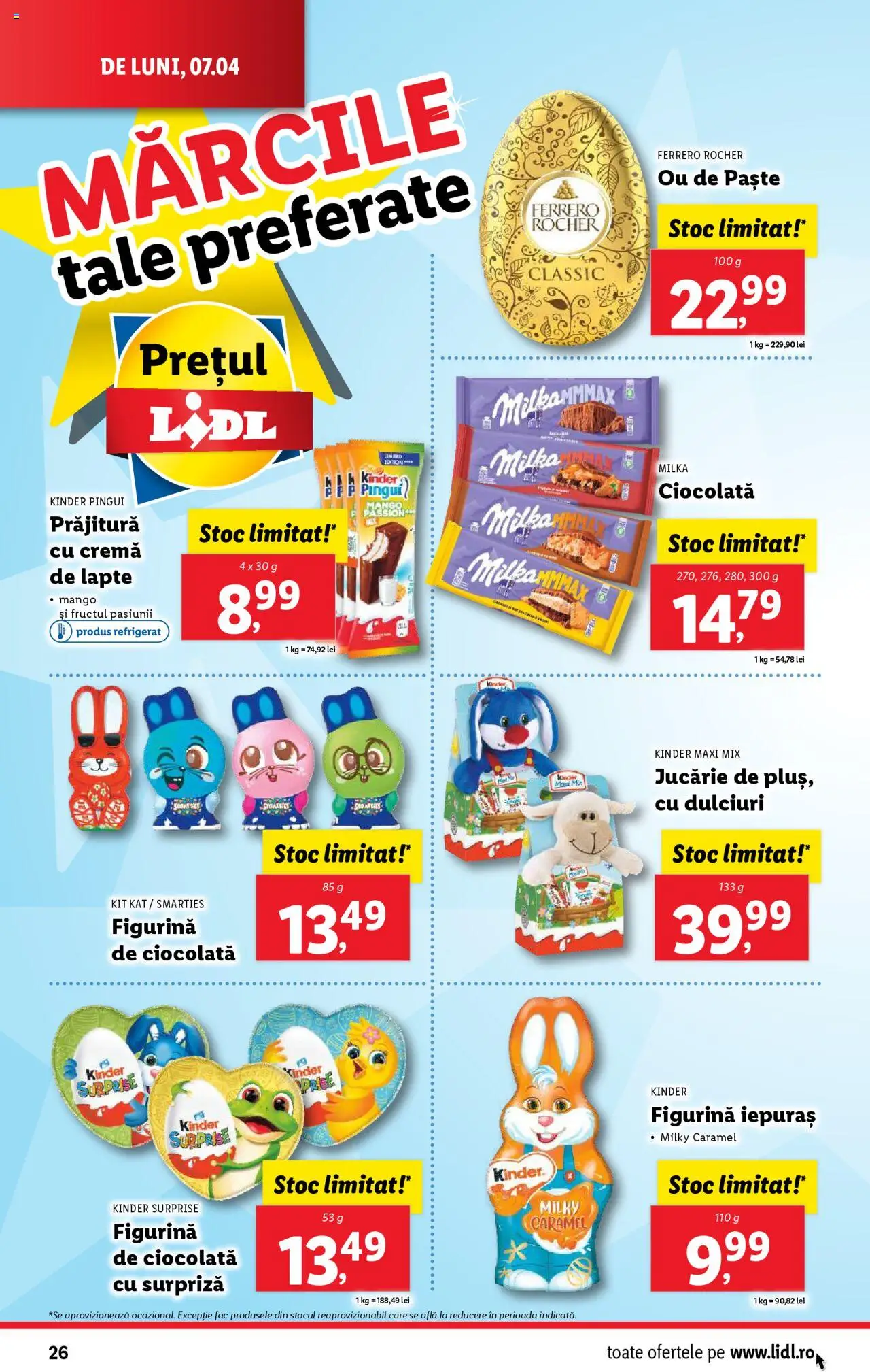 Catalog LIDL 7 - 13 Aprilie 2025 | Pagina 26 | Produse: Prăjitură, Lapte, Soda, Mango