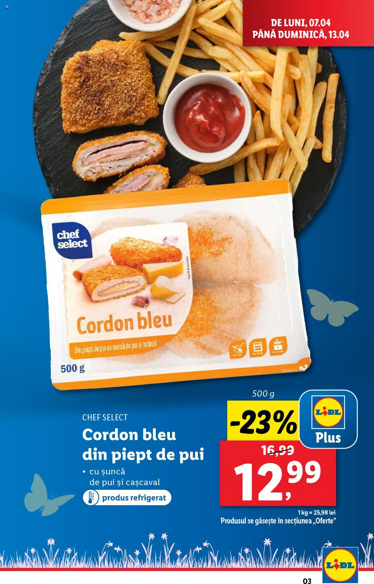 Catalog LIDL 7 - 13 Aprilie 2025 | Pagina 3 | Produse: Hacıyatmaz Kedi Oyuncağı, Cordon bleu, Brânză, Șuncă