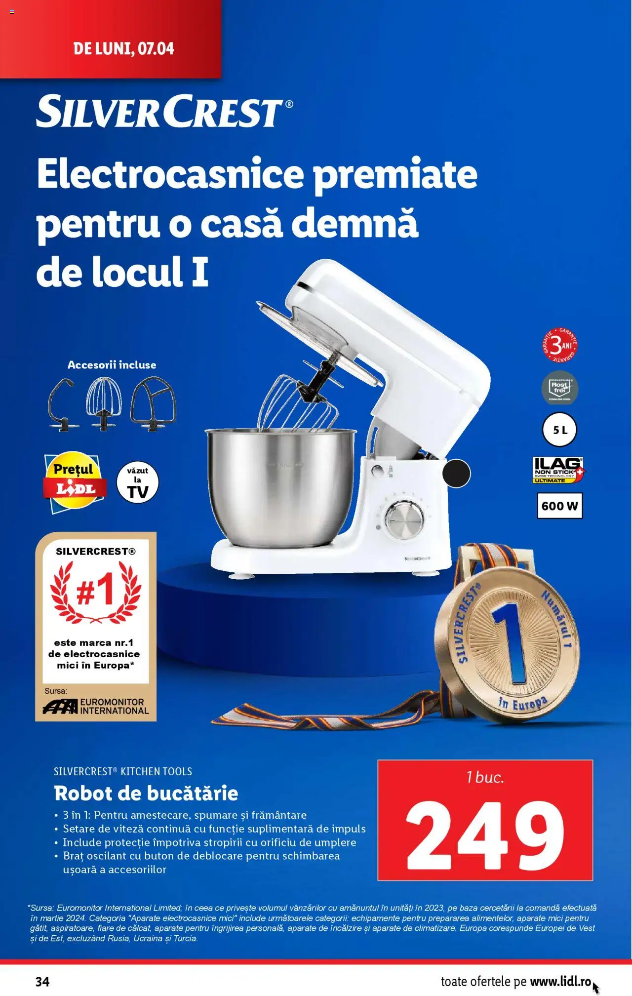 Catalog LIDL 7 - 13 Aprilie 2025 | Pagina 34 | Produse: Robot, Bucătărie, Mici, Apă