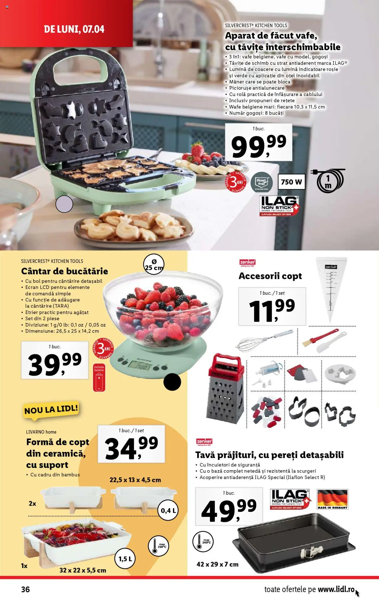 Catalog LIDL 7 - 13 Aprilie 2025 | Pagina 36 | Produse: Tavuk suyu, Mâner, Baterie, Gogoși