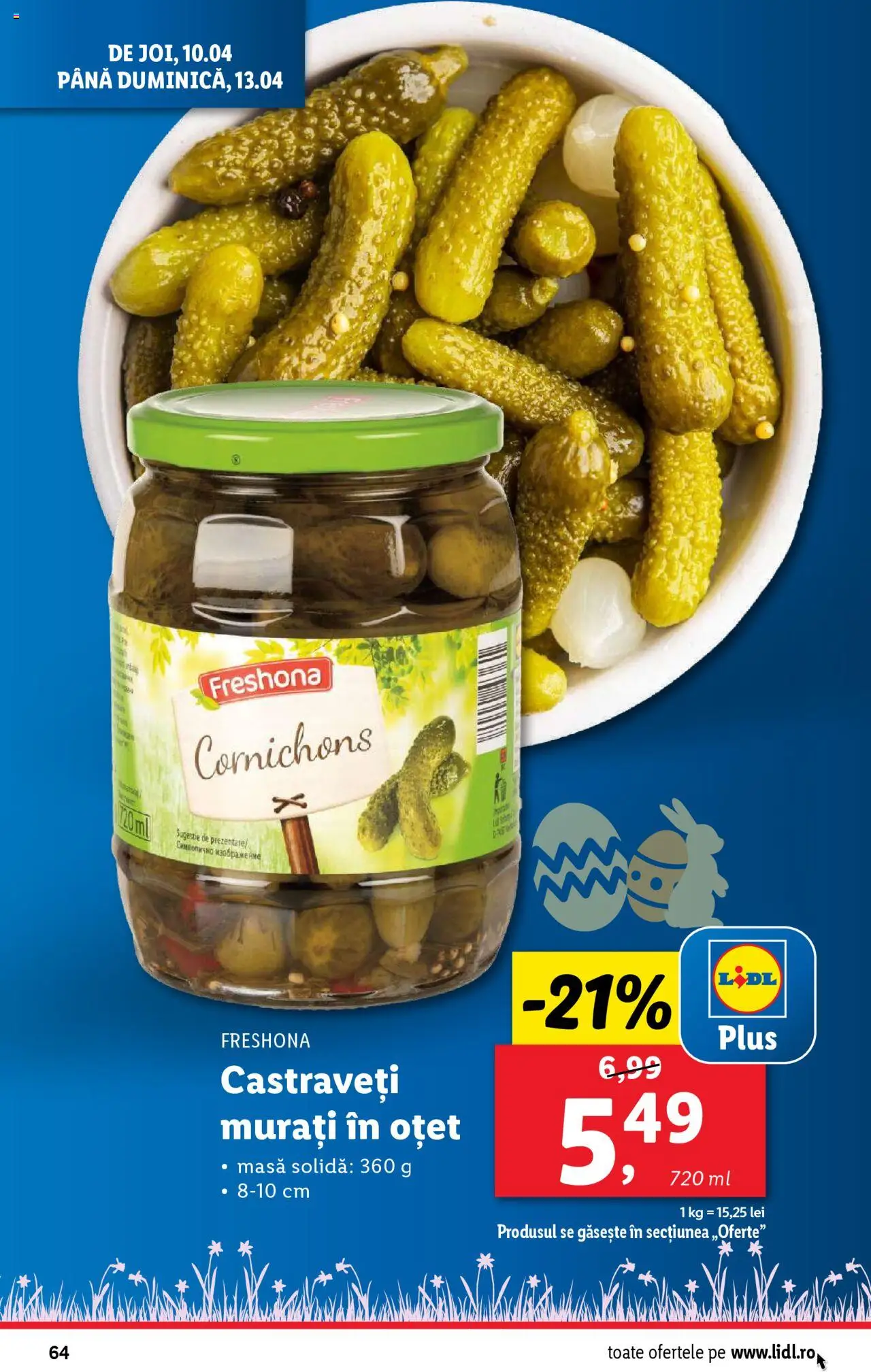 Catalog LIDL 7 - 13 Aprilie 2025 | Pagina 64 | Produse: Masă, Oțet, Castraveți