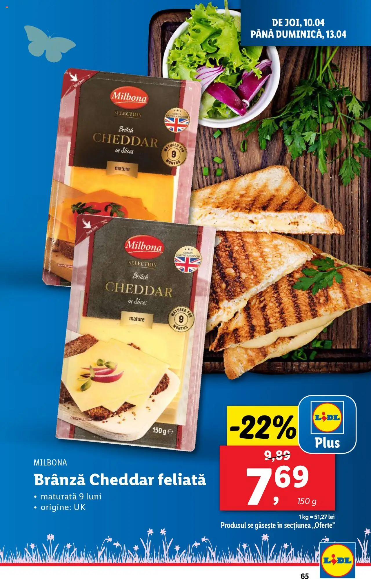 Catalog LIDL 7 - 13 Aprilie 2025 | Pagina 65 | Produse: Brânză