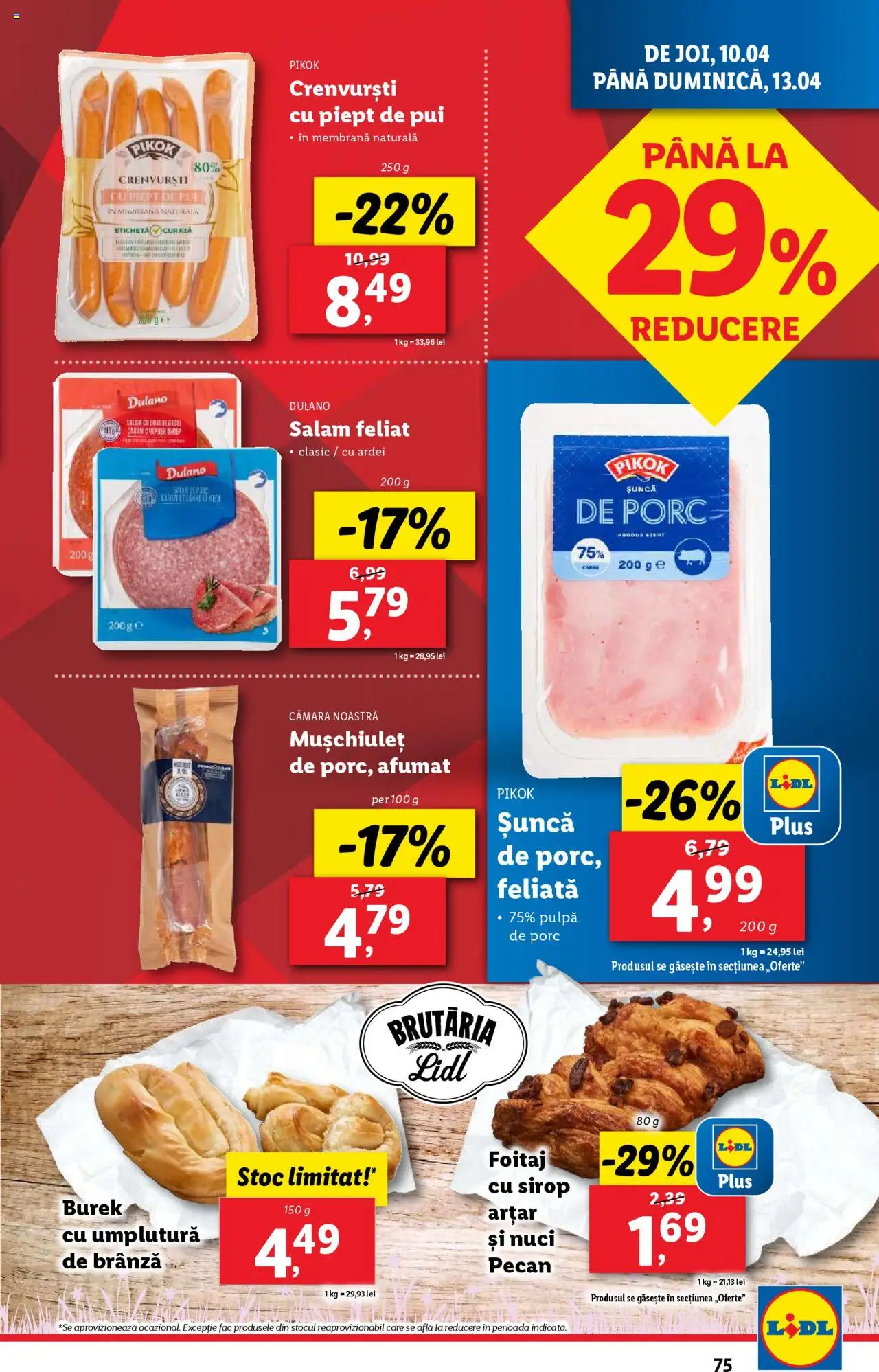 Catalog LIDL 7 - 13 Aprilie 2025 | Pagina 75 | Produse: Hacıyatmaz Kedi Oyuncağı, Ardei, Crenvurști, Șuncă