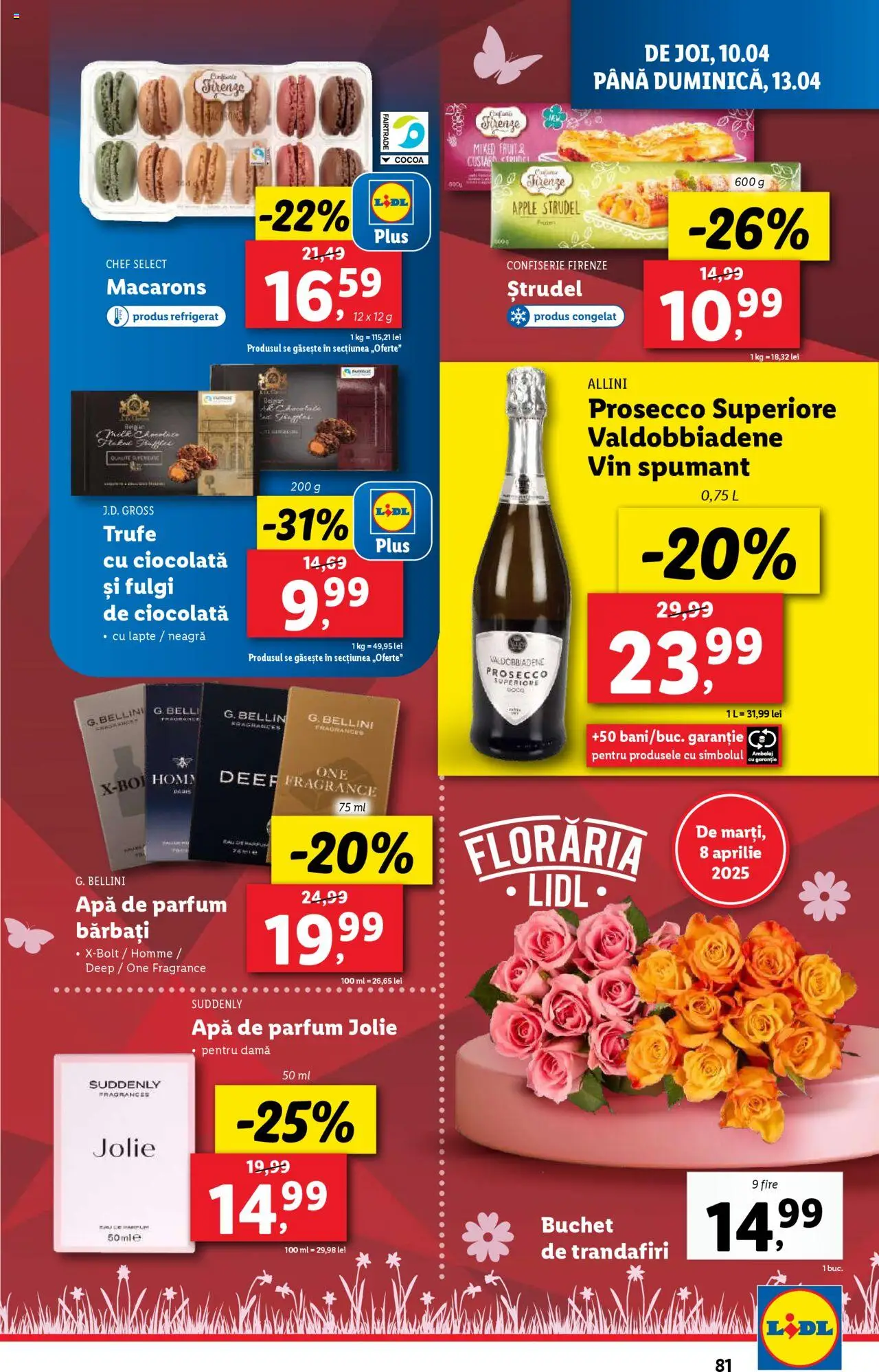 Catalog LIDL 7 - 13 Aprilie 2025 | Pagina 81 | Produse: Parfum, Ștrudel, Fulgi, Apă
