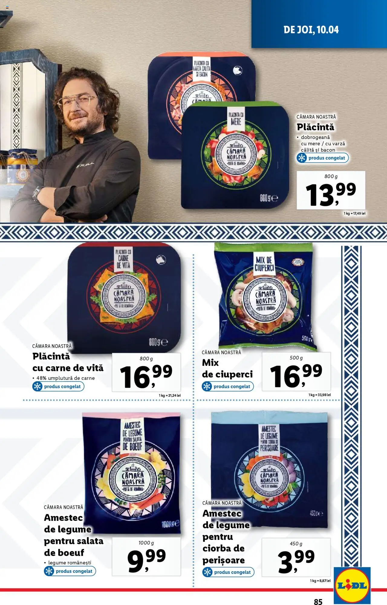 Catalog LIDL 7 - 13 Aprilie 2025 | Pagina 85 | Produse: Bacon, Plăcintă, Carne De Vită, Legume
