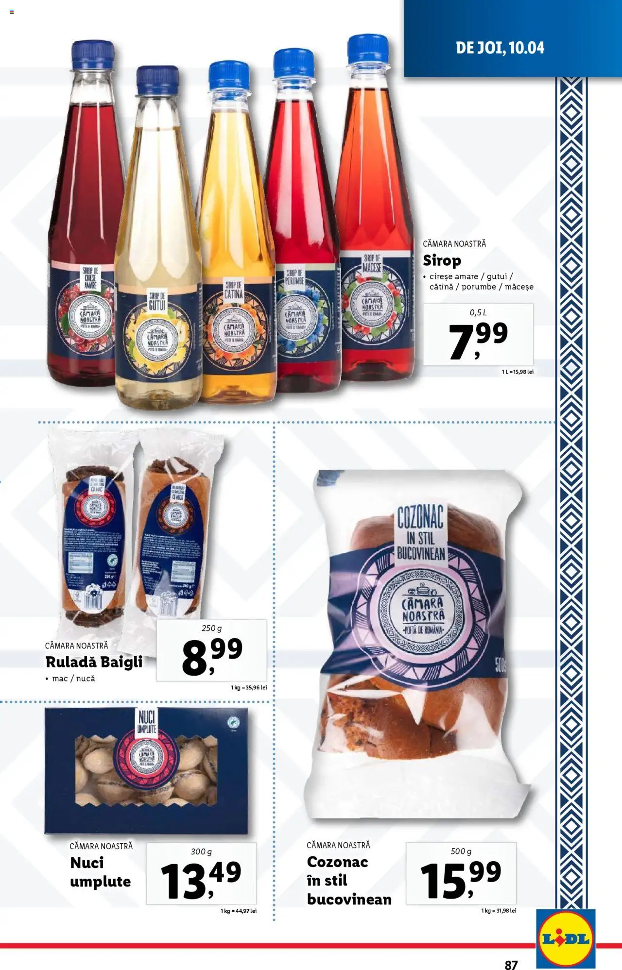 Catalog LIDL 7 - 13 Aprilie 2025 | Pagina 87 | Produse: Sirop, Nuci, Cireșe