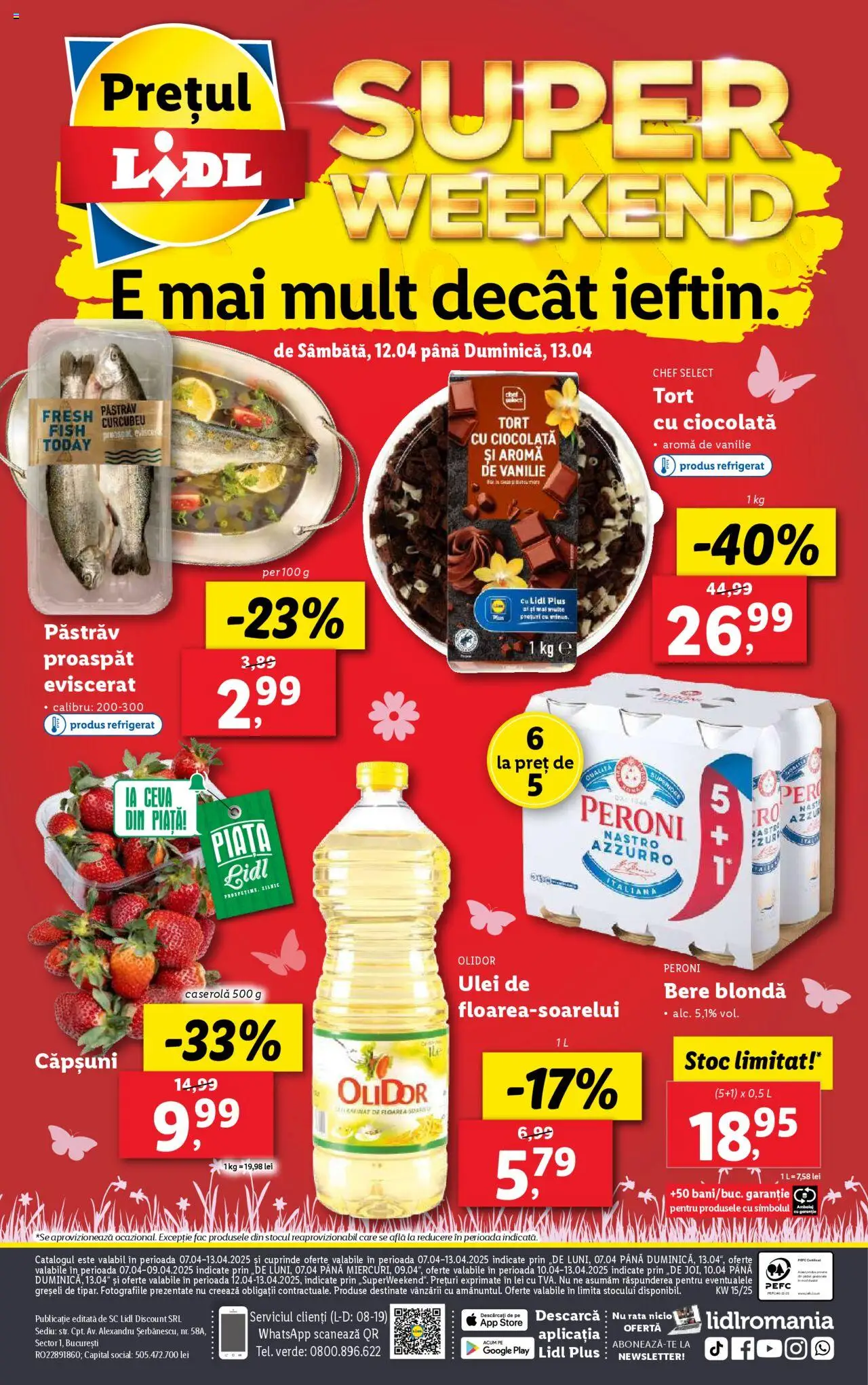 Catalog LIDL 7 - 13 Aprilie 2025 | Pagina 88 | Produse: Rață, Ulei, Ciocolată, Bere