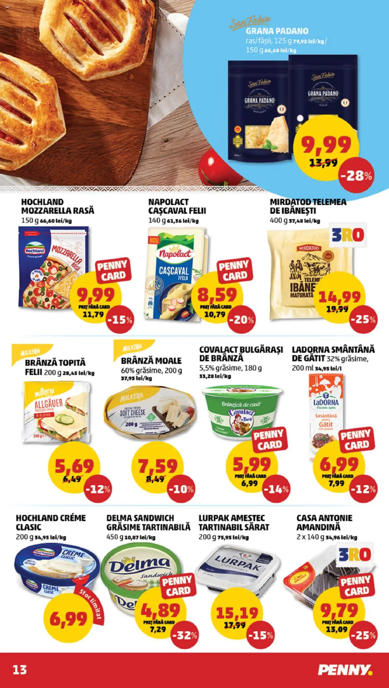 Catalog PENNY Market 2 - 8 Aprilie 2025 | Pagina 13 | Produse: Amandină, Cașcaval, Mozzarella, Brânză