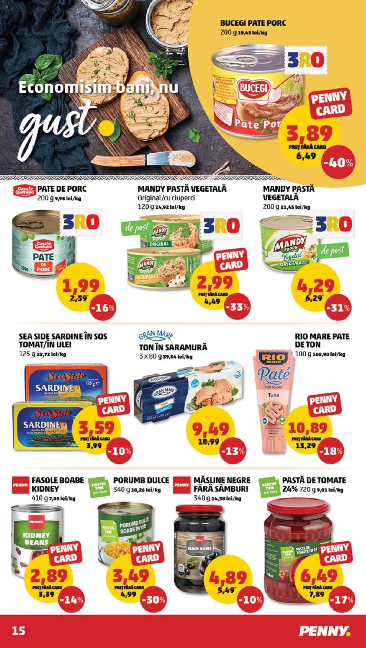 Catalog PENNY Market 2 - 8 Aprilie 2025 | Pagina 15 | Produse: Pate, Măsline, Porumb, Sos