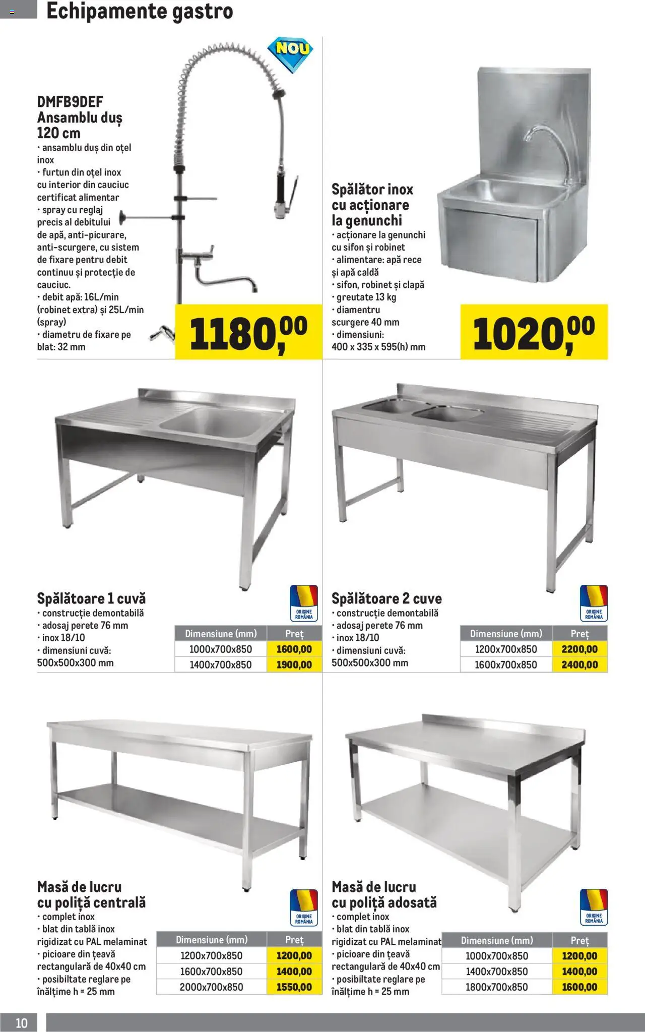 Catalog METRO 1 Aprilie - 30 Iunie 2025 | Pagina 10 | Produse: Tablă, Masă, Țeavă, Apă