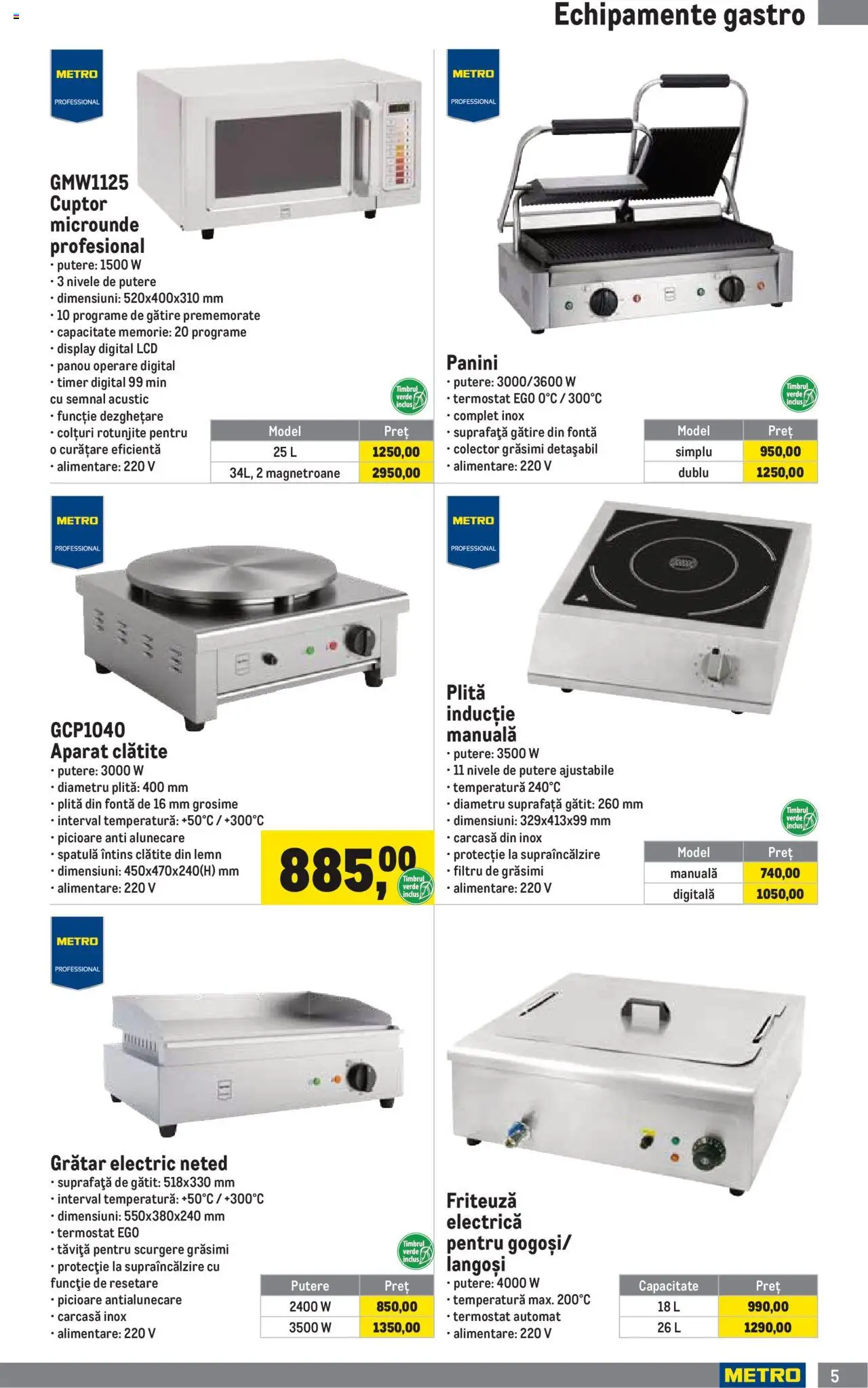 Catalog METRO 1 Aprilie - 30 Iunie 2025 | Pagina 5 | Produse: Memorie, Cuptor, Plită, Friteuză