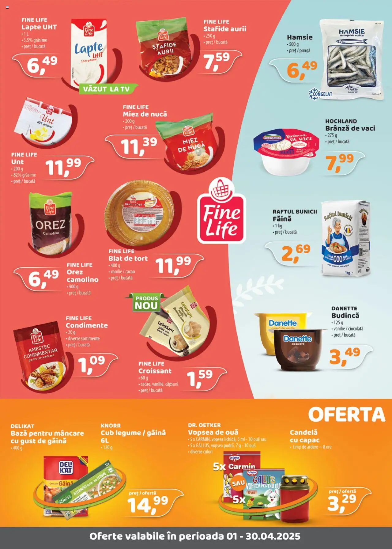 Catalog La Doi Pași 1 - 30 Aprilie 2025 | Pagina 2 | Produse: Tort, Ouă, Orez, Căpșuni