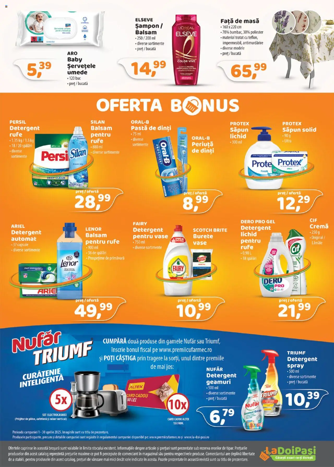 Catalog La Doi Pași 1 - 30 Aprilie 2025 | Pagina 4 | Produse: Săpun solid, Pomelo, Detergent, Lămâie