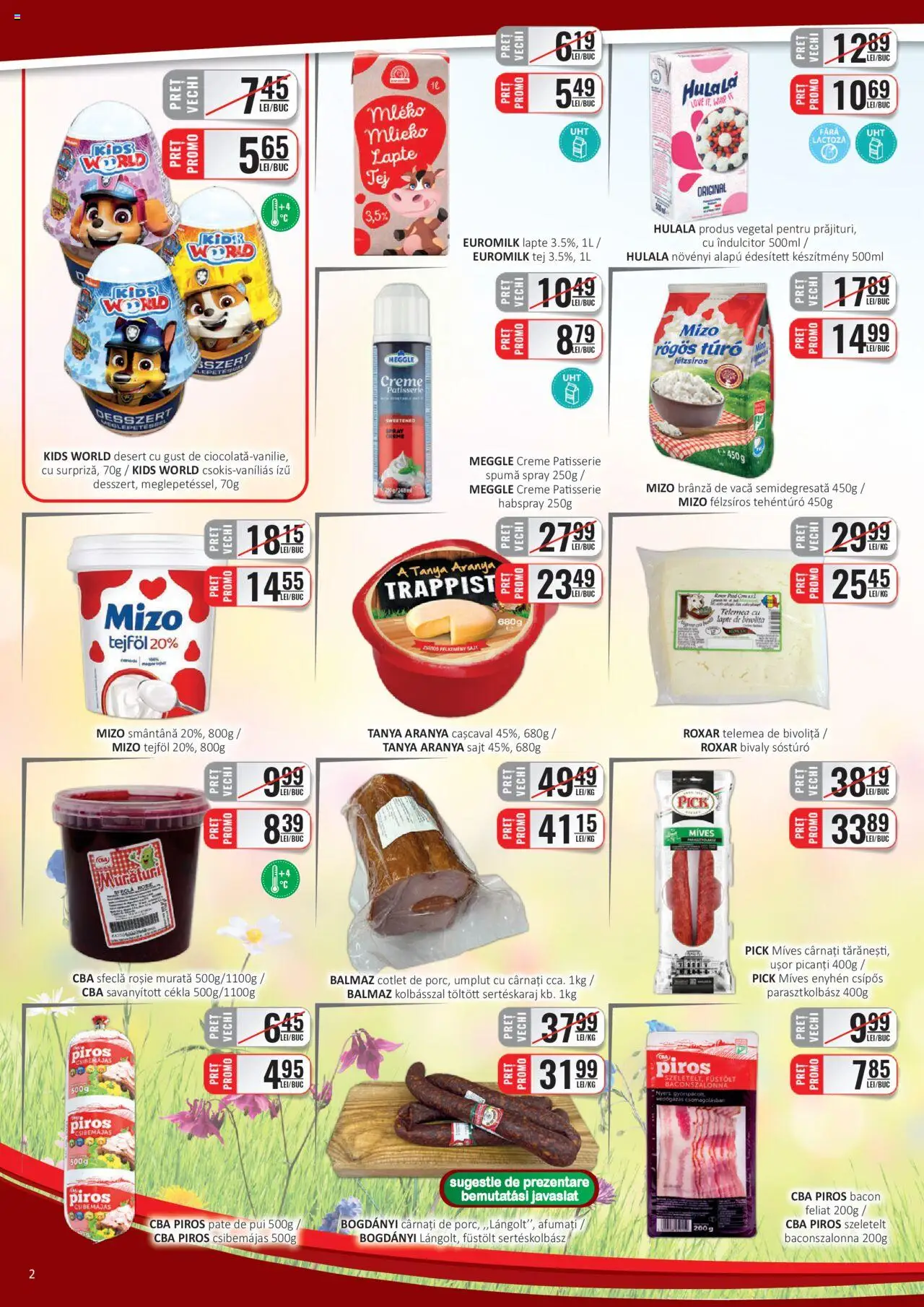 Catalog CBA 1 - 15 Aprilie 2025 | Pagina 2 | Produse: Hacıyatmaz Kedi Oyuncağı, Bacon, Smântână, Cârnați