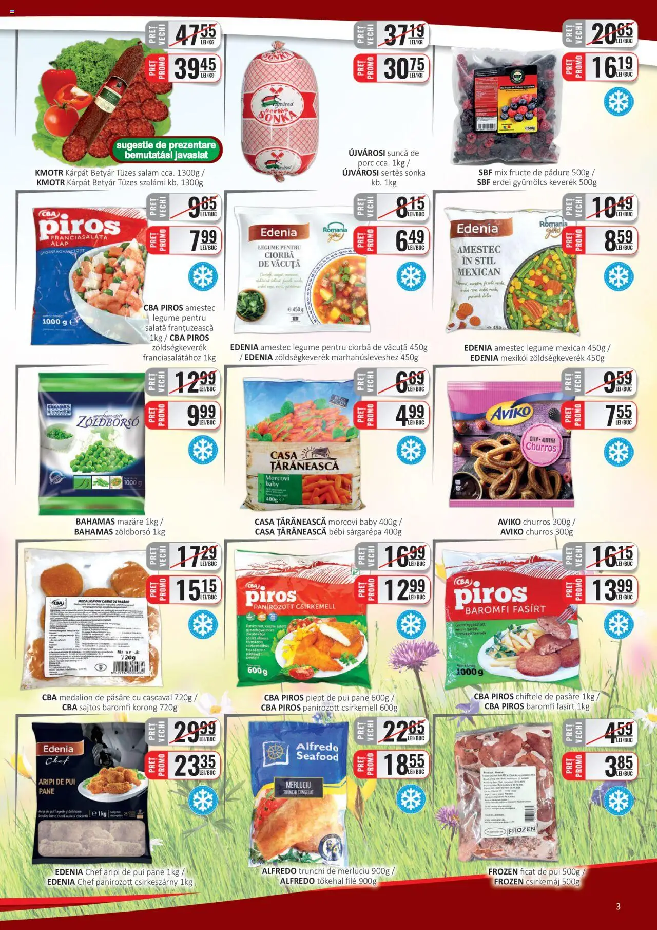 Catalog CBA 1 - 15 Aprilie 2025 | Pagina 3 | Produse: Cașcaval, Morcovi, Salată, Legume