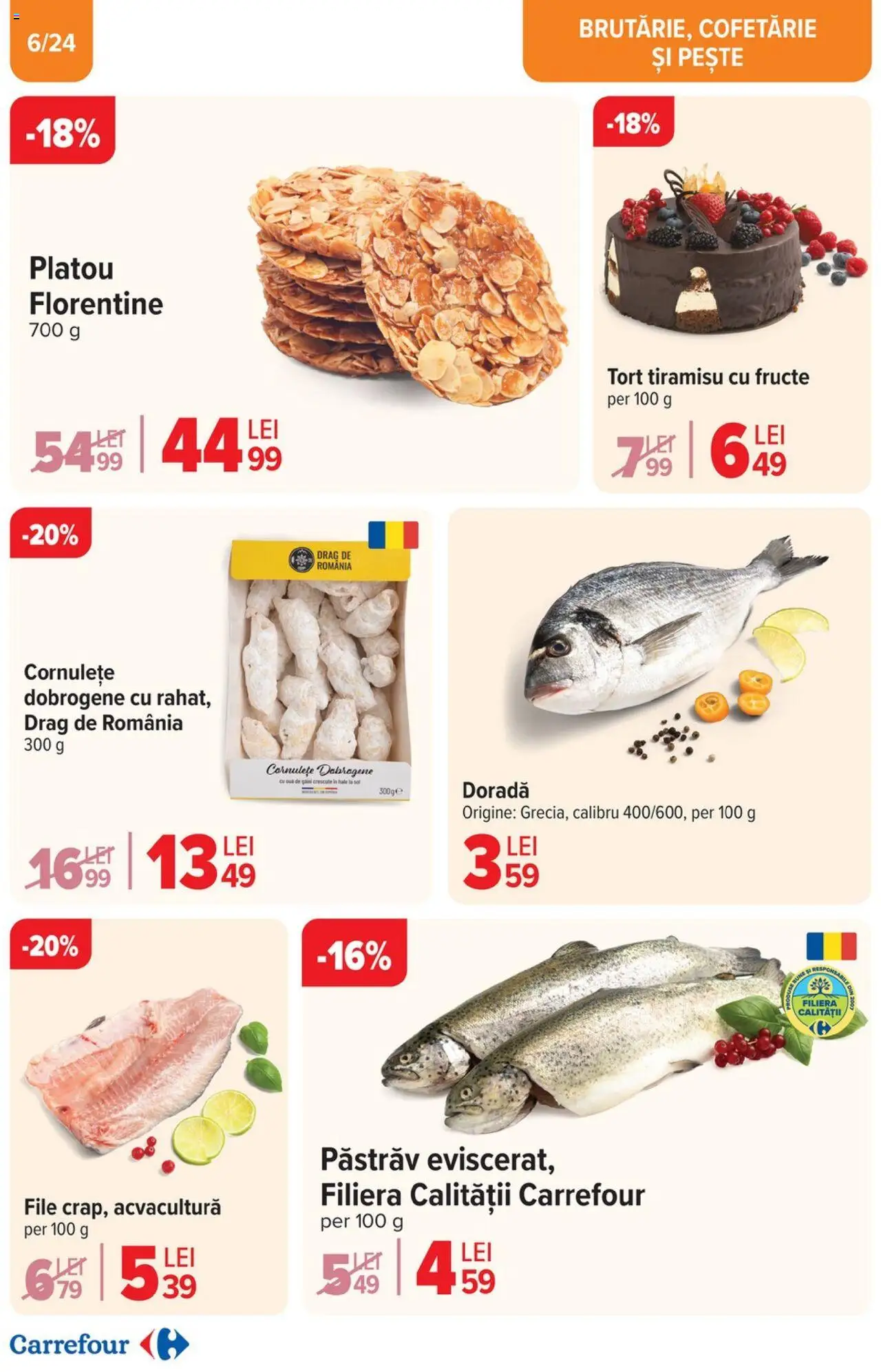 Catalog Carrefour 2 - 13 Aprilie 2025 | Pagina 6 | Produse: Tiramisu, Pește, Cornulețe, Fructe