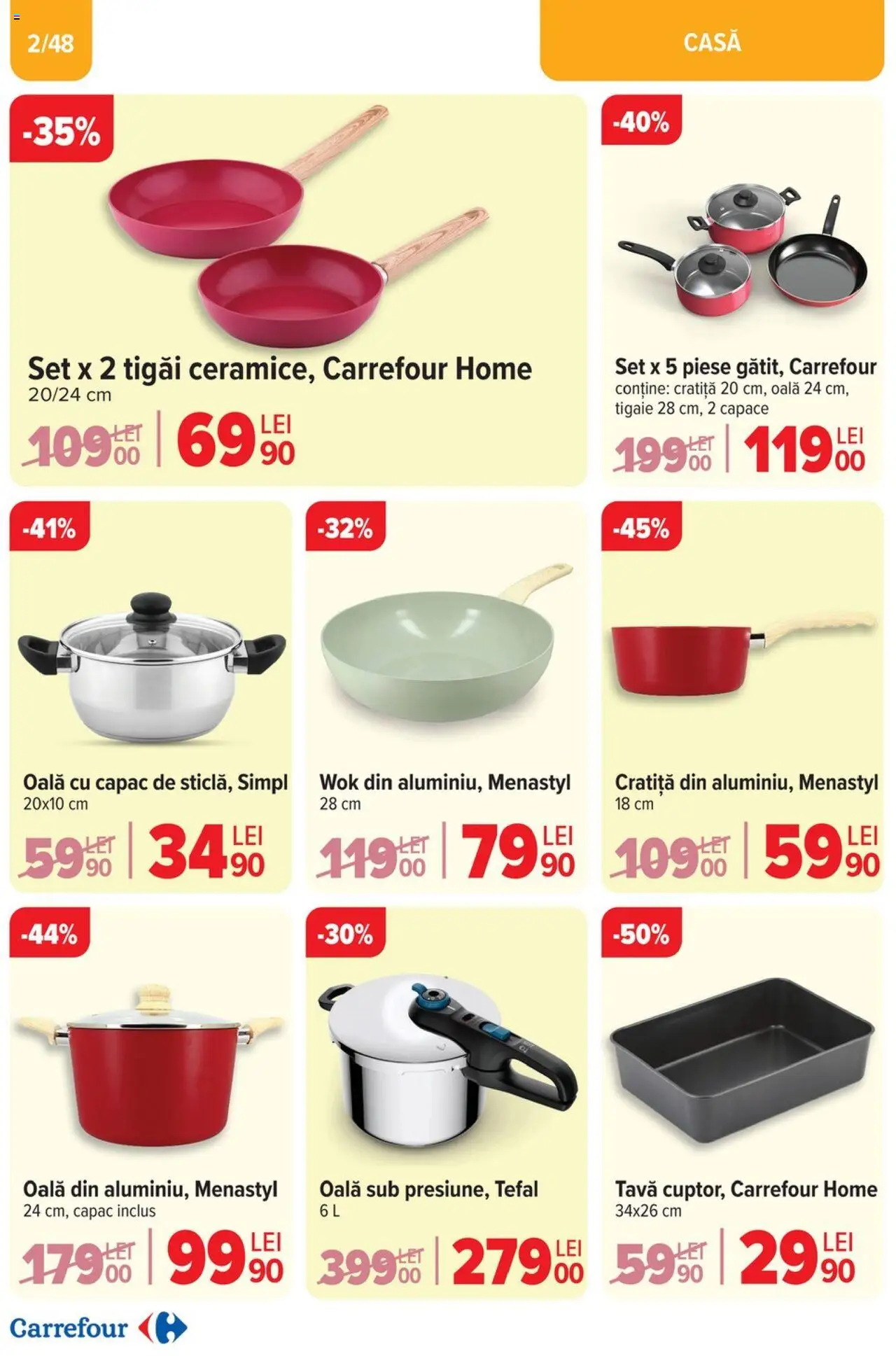 Catalog Carrefour 2 - 22 Aprilie 2025 | Pagina 2 | Produse: Tigaie, Cratiță, Oală