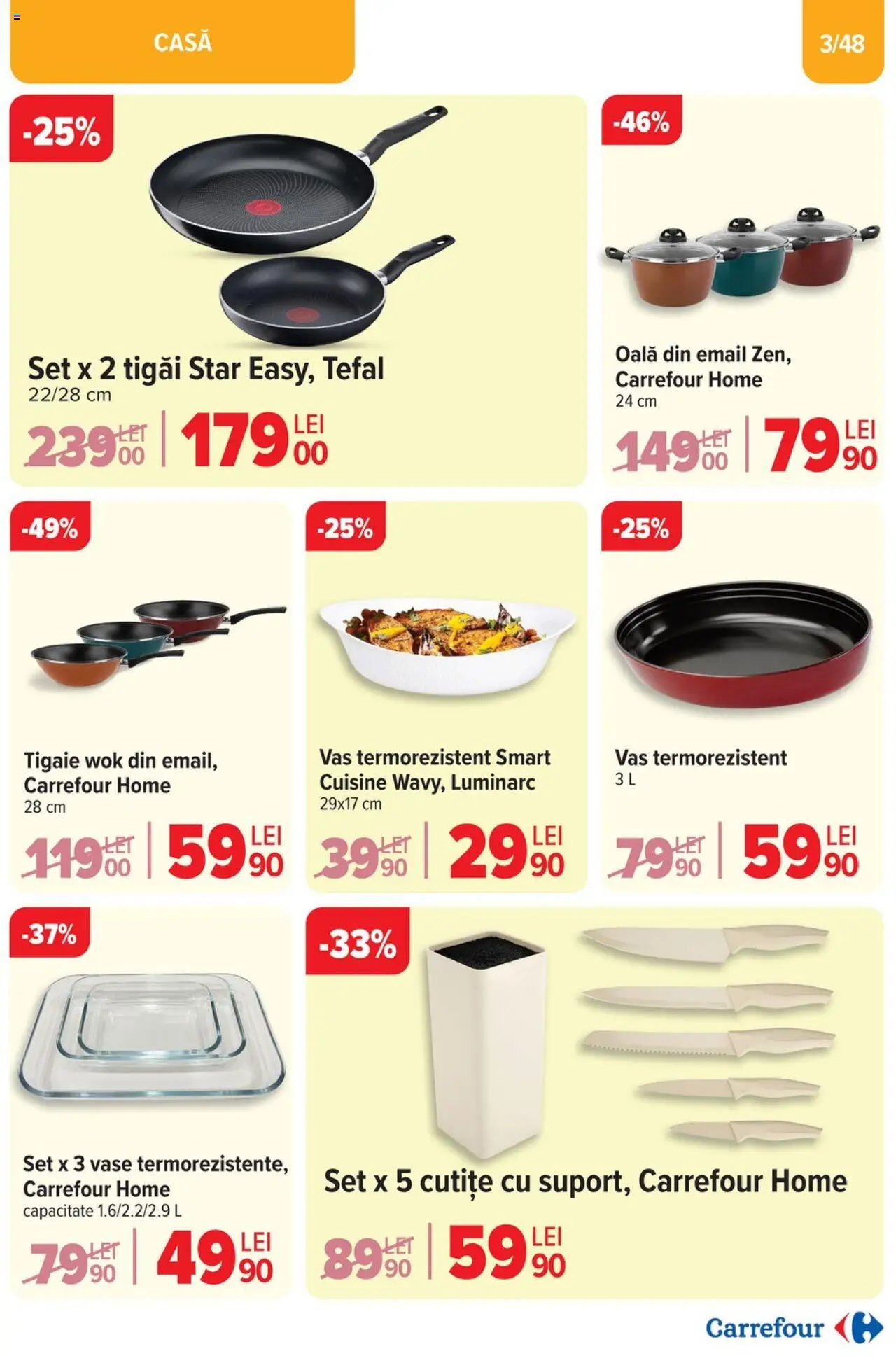 Catalog Carrefour 2 - 22 Aprilie 2025 | Pagina 3 | Produse: Tigaie, Oală