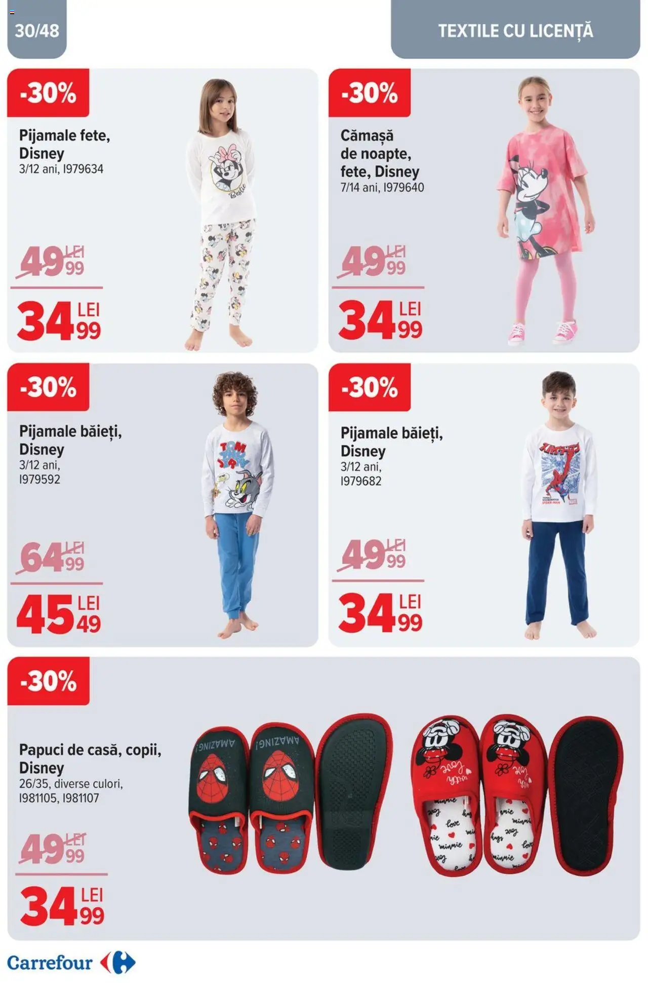 Catalog Carrefour 2 - 22 Aprilie 2025 | Pagina 30 | Produse: Pijamale, Papuci
