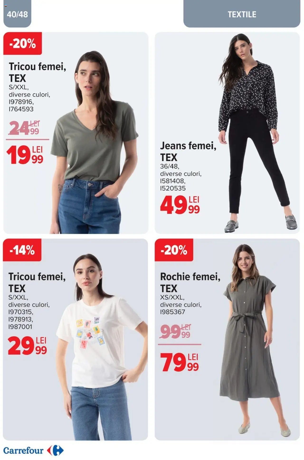 Catalog Carrefour 2 - 22 Aprilie 2025 | Pagina 40 | Produse: Rochie, Tricou