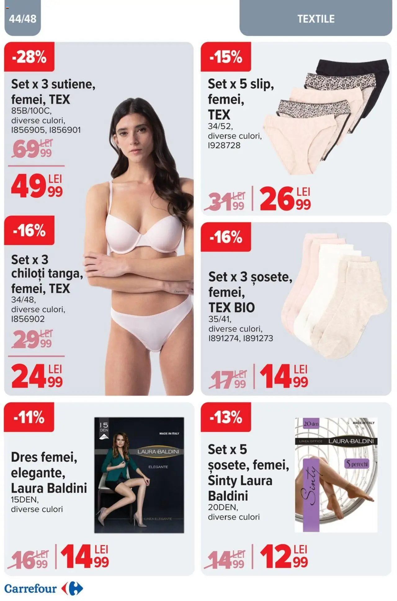 Catalog Carrefour 2 - 22 Aprilie 2025 | Pagina 44 | Produse: Şerit ödül, Chiloți