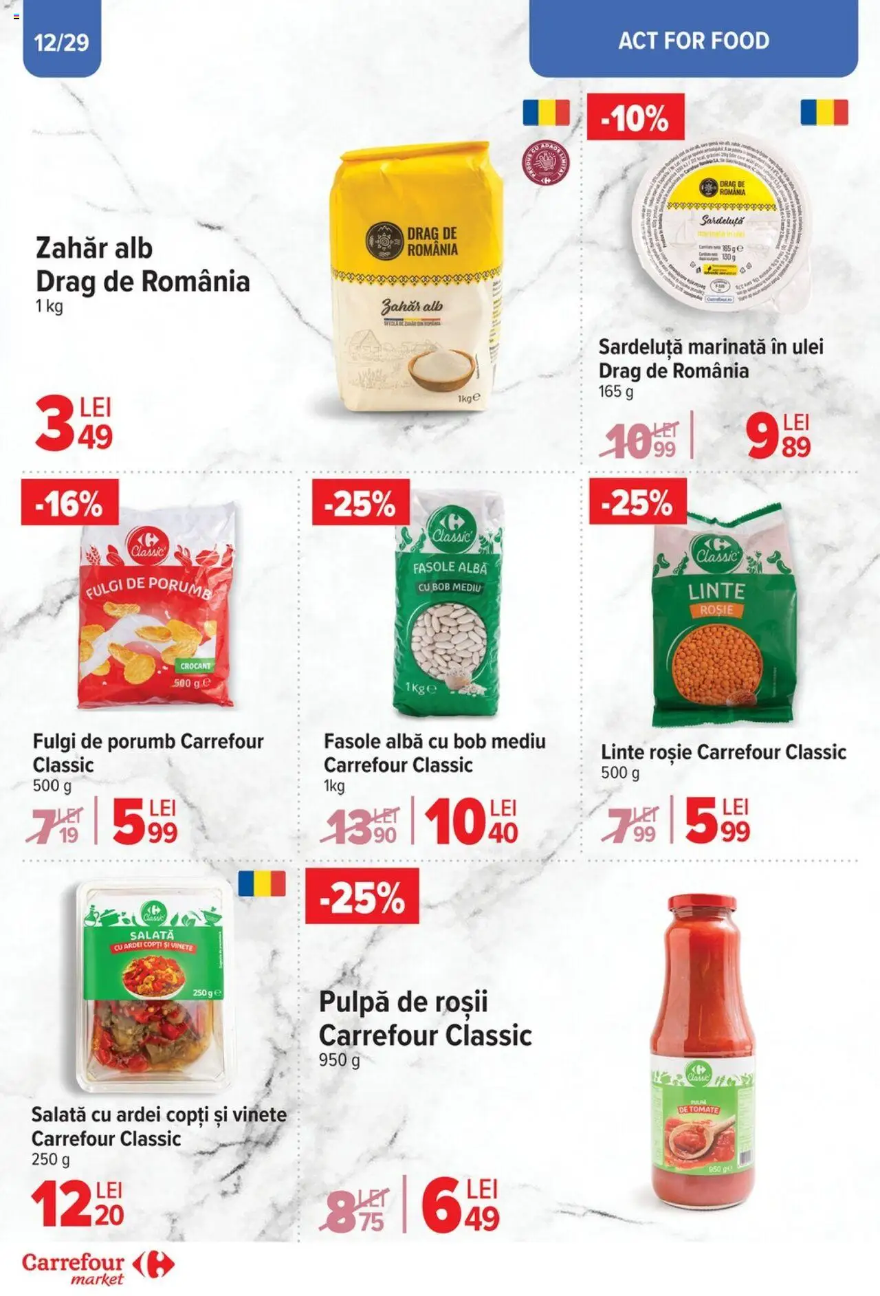 Catalog Carrefour 2 - 13 Aprilie 2025 | Pagina 12 | Produse: Salată, Porumb, Fasole albă, Zahăr
