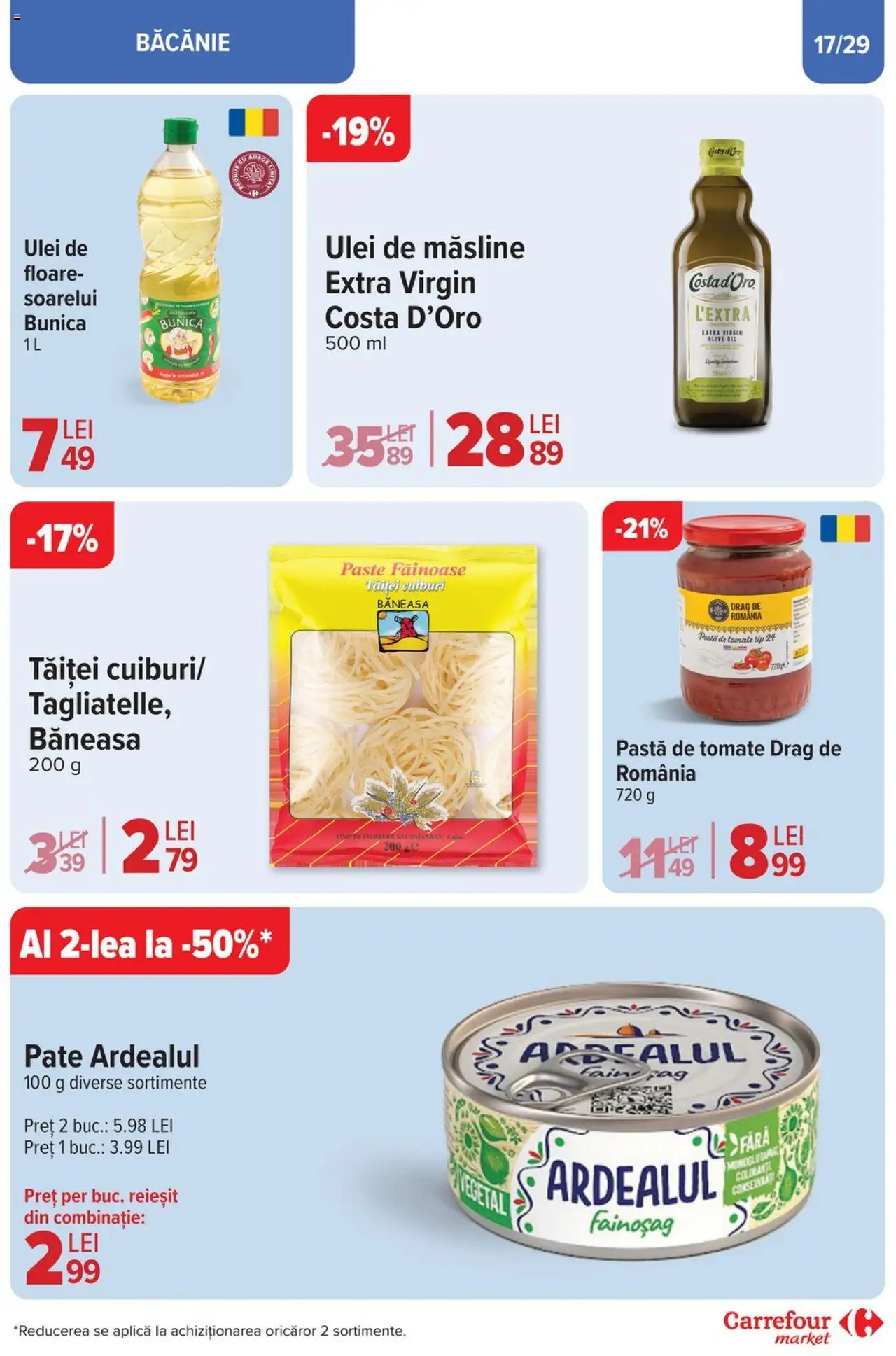 Catalog Carrefour 2 - 13 Aprilie 2025 | Pagina 17 | Produse: Măsline, Ulei, Pastă de tomate, Paste