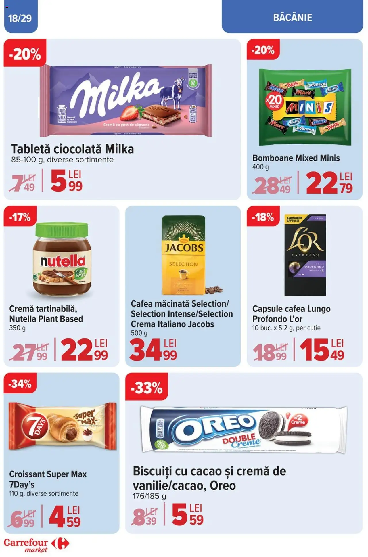 Catalog Carrefour 2 - 13 Aprilie 2025 | Pagina 18 | Produse: Cremă, Cafea, Bomboane, Biscuiți