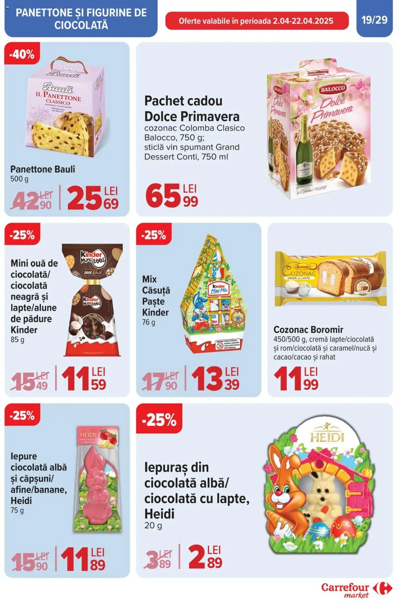 Catalog Carrefour 2 - 13 Aprilie 2025 | Pagina 19 | Produse: Ouă, Ciocolată, Vin, Paste