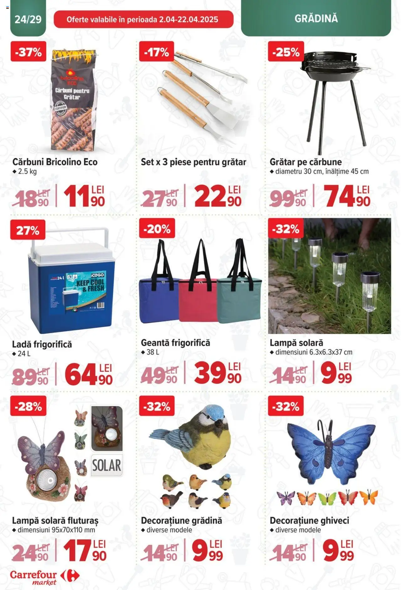 Catalog Carrefour 2 - 13 Aprilie 2025 | Pagina 24 | Produse: Geantă, Grătar, Ghiveci, Ladă frigorifică